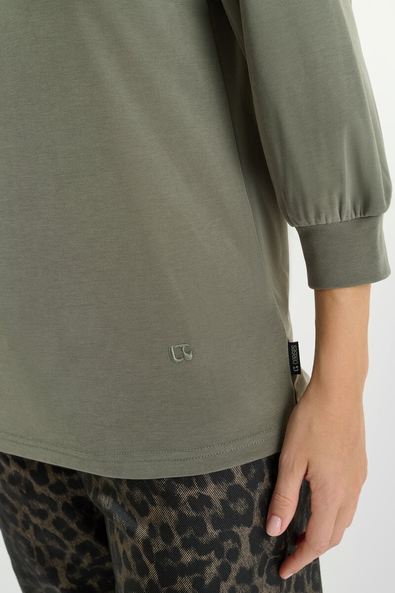 Tommy Badge T-shirt LE TEMPS DES CERISES Khaki