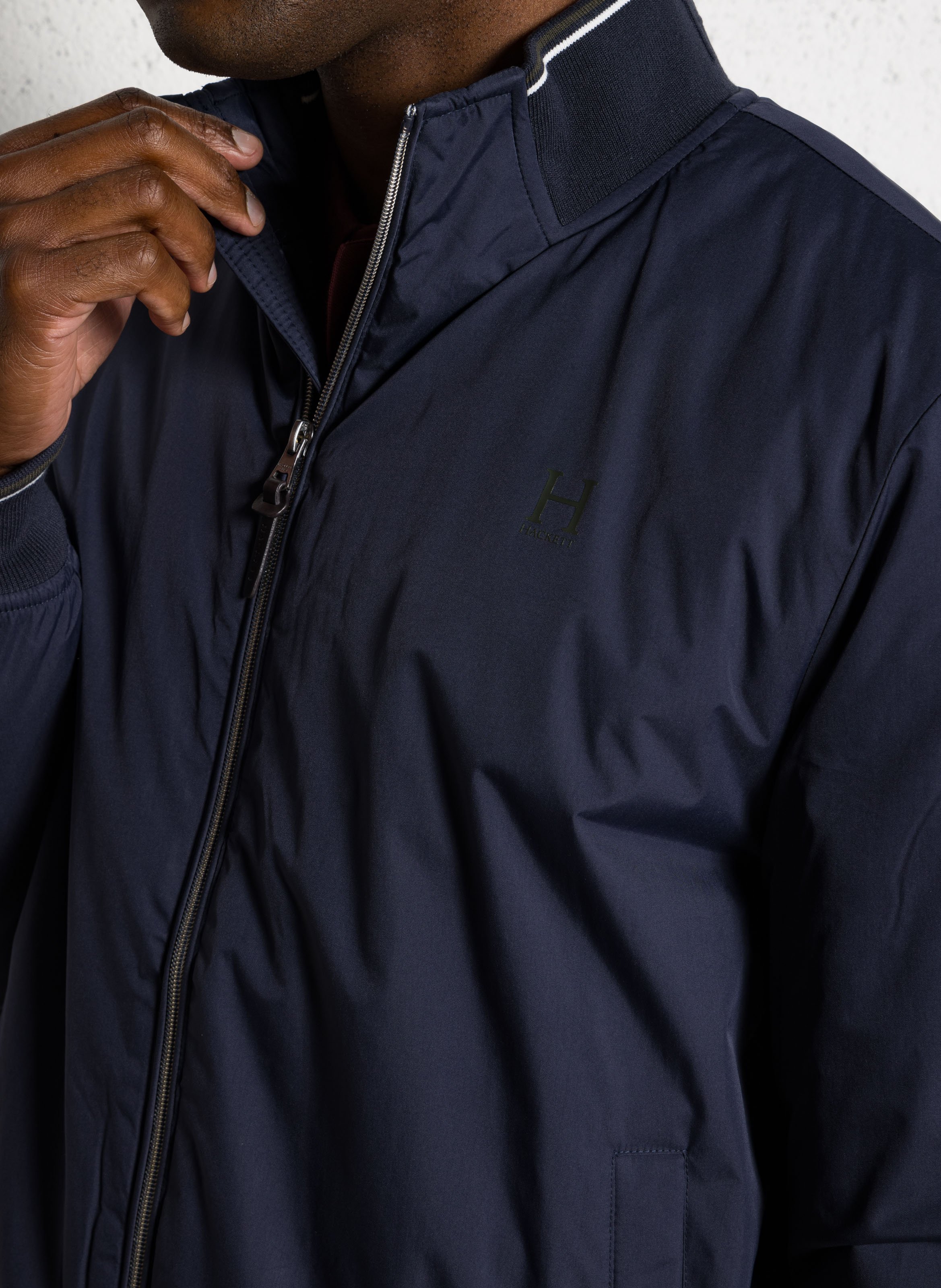 Jasje met opstaande kraag HACKETT Blauw