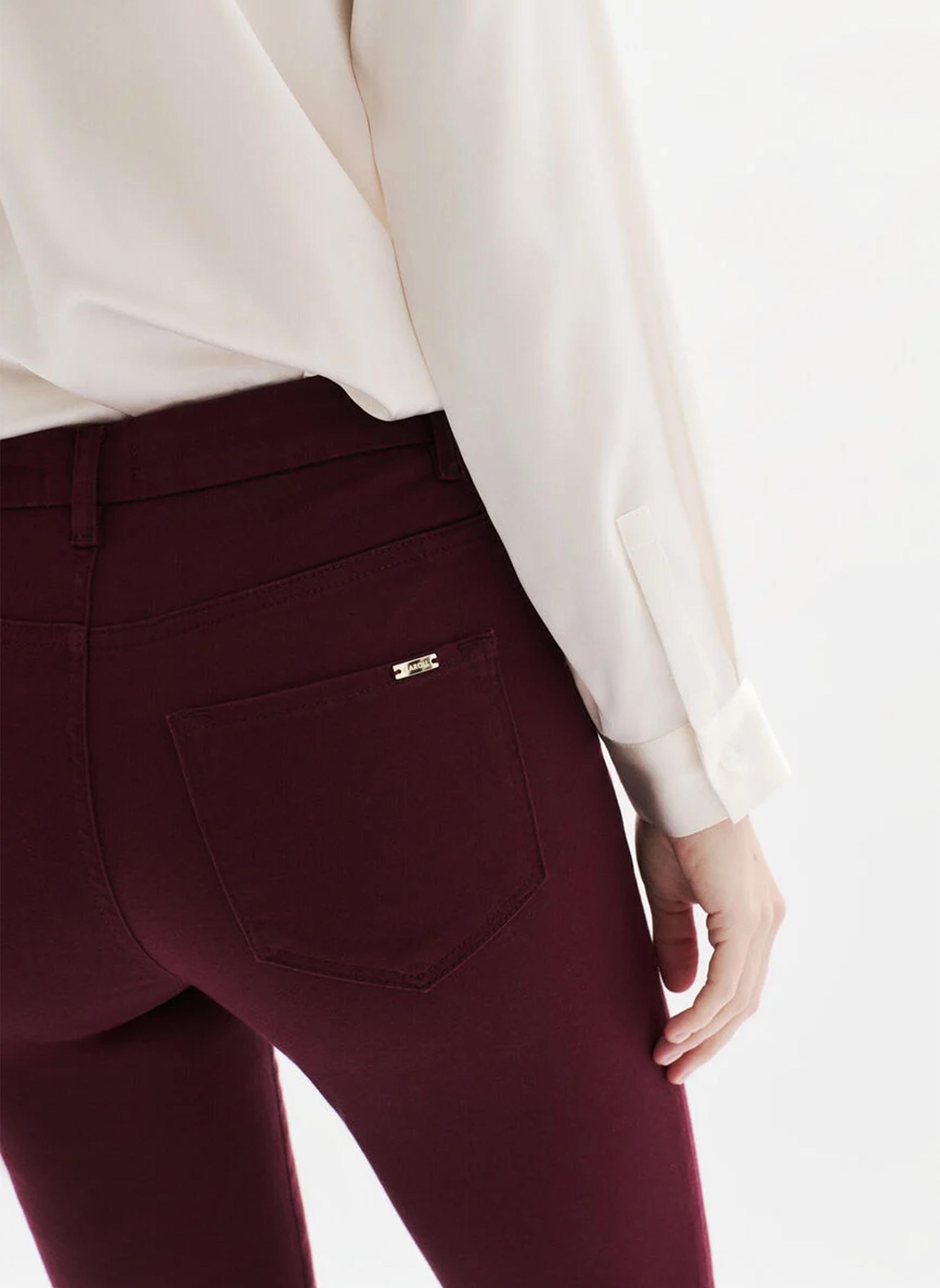 Jean slim CAROLL Rouge