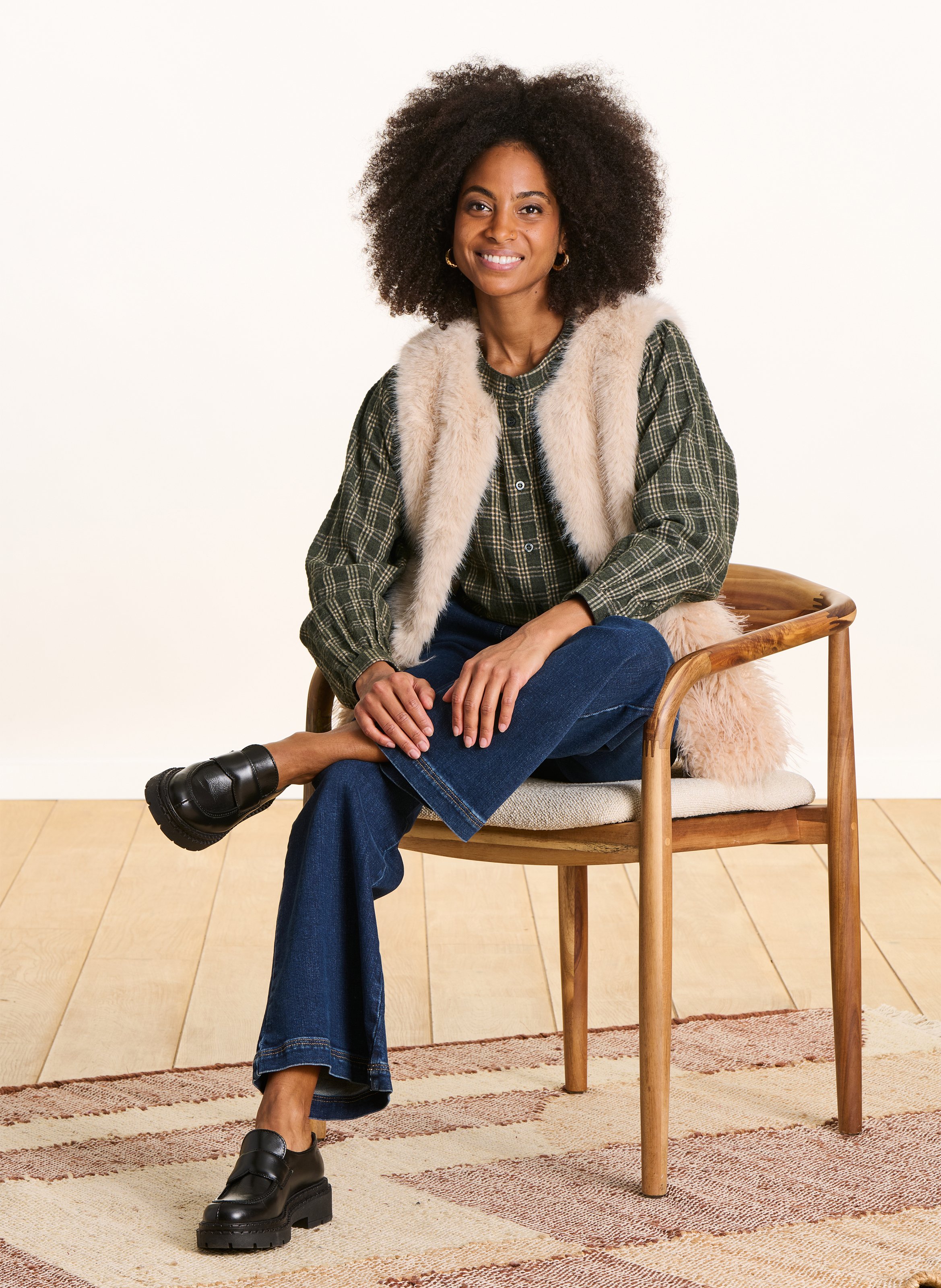 Chemise oversize imprimée LA FEE MARABOUTEE Vert