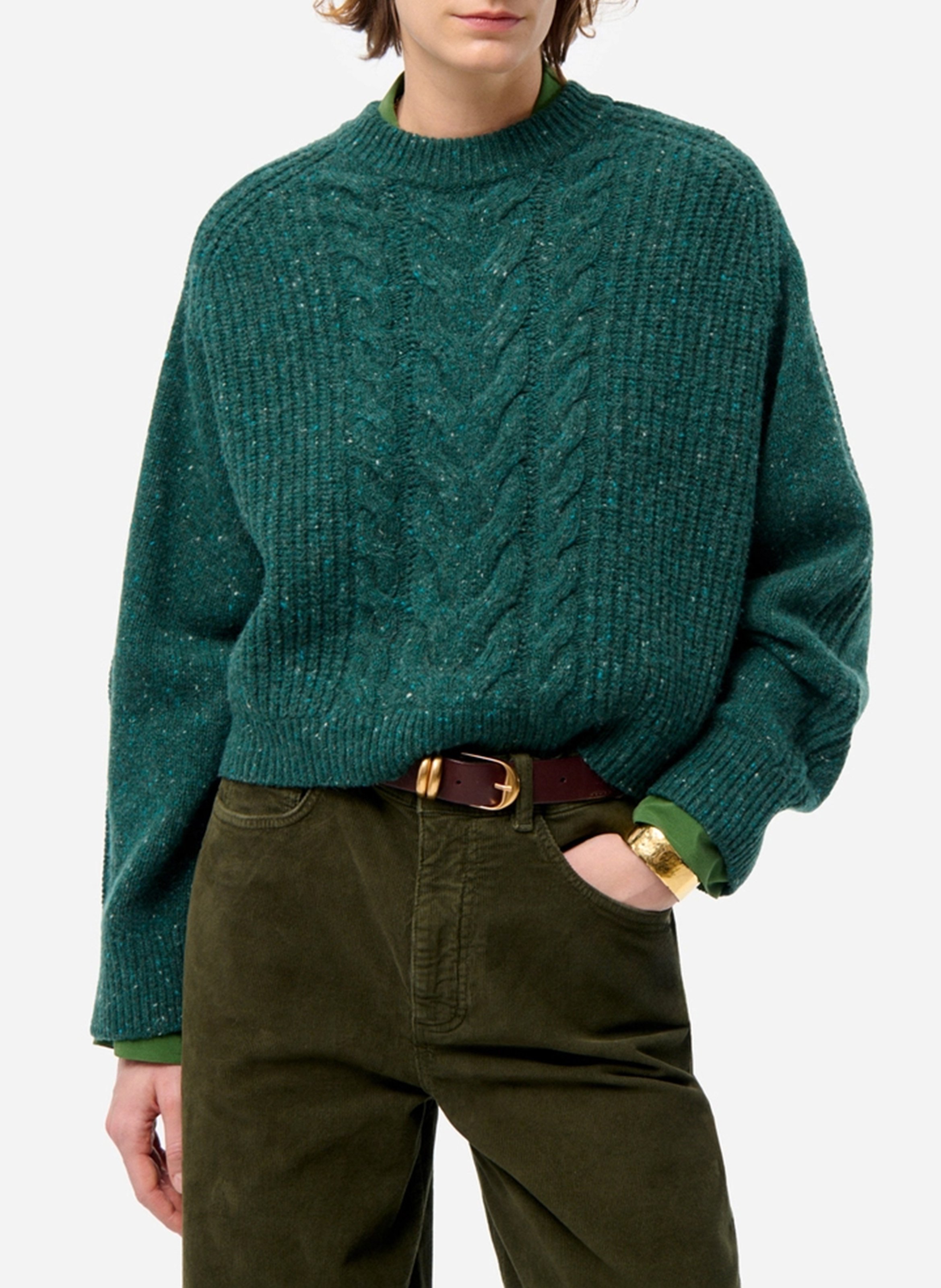 Alpaca wool sweater VANESSA BRUNO Green