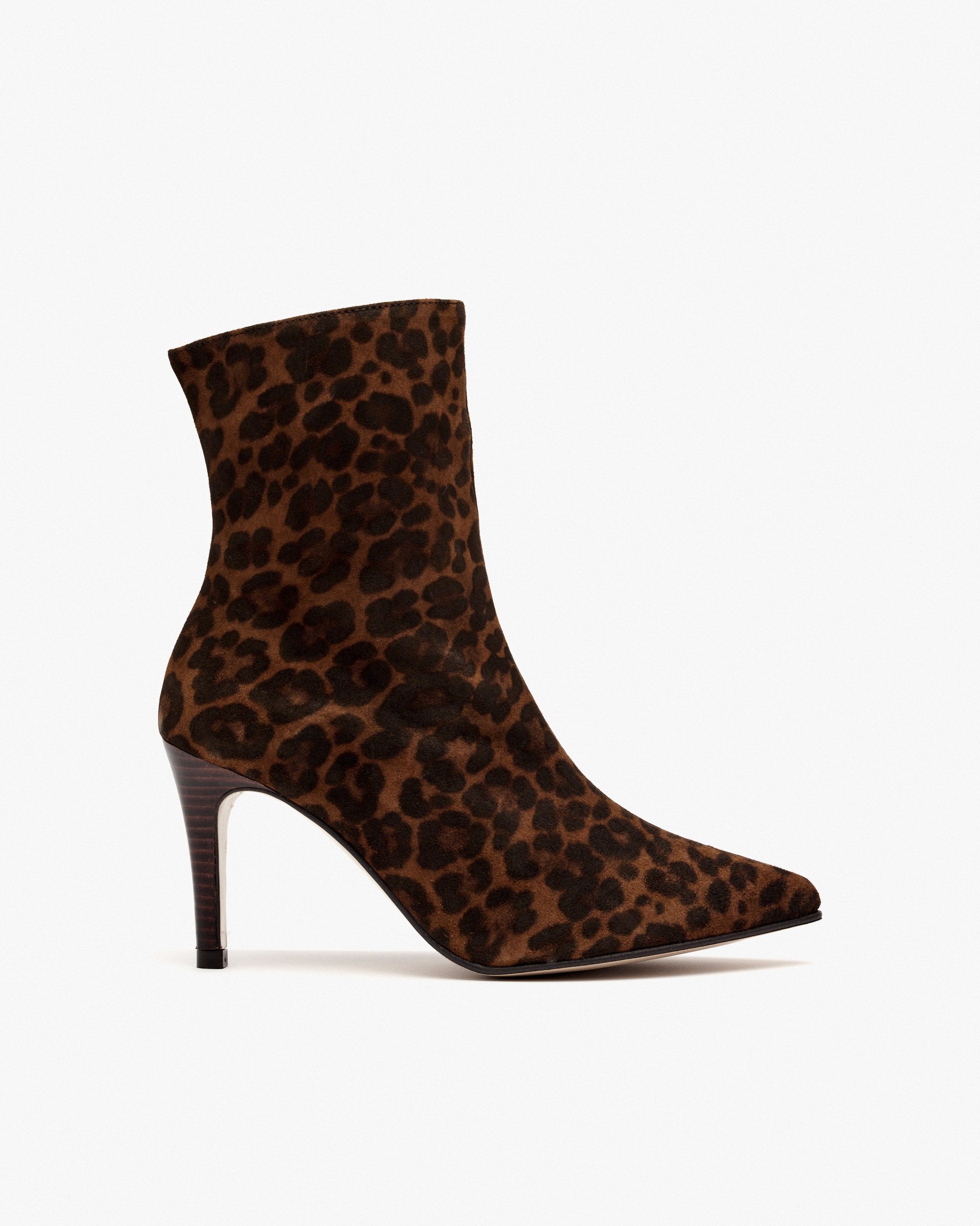 Leopard Print Suede Ankle Boots PEDRO MIRALLES Brown