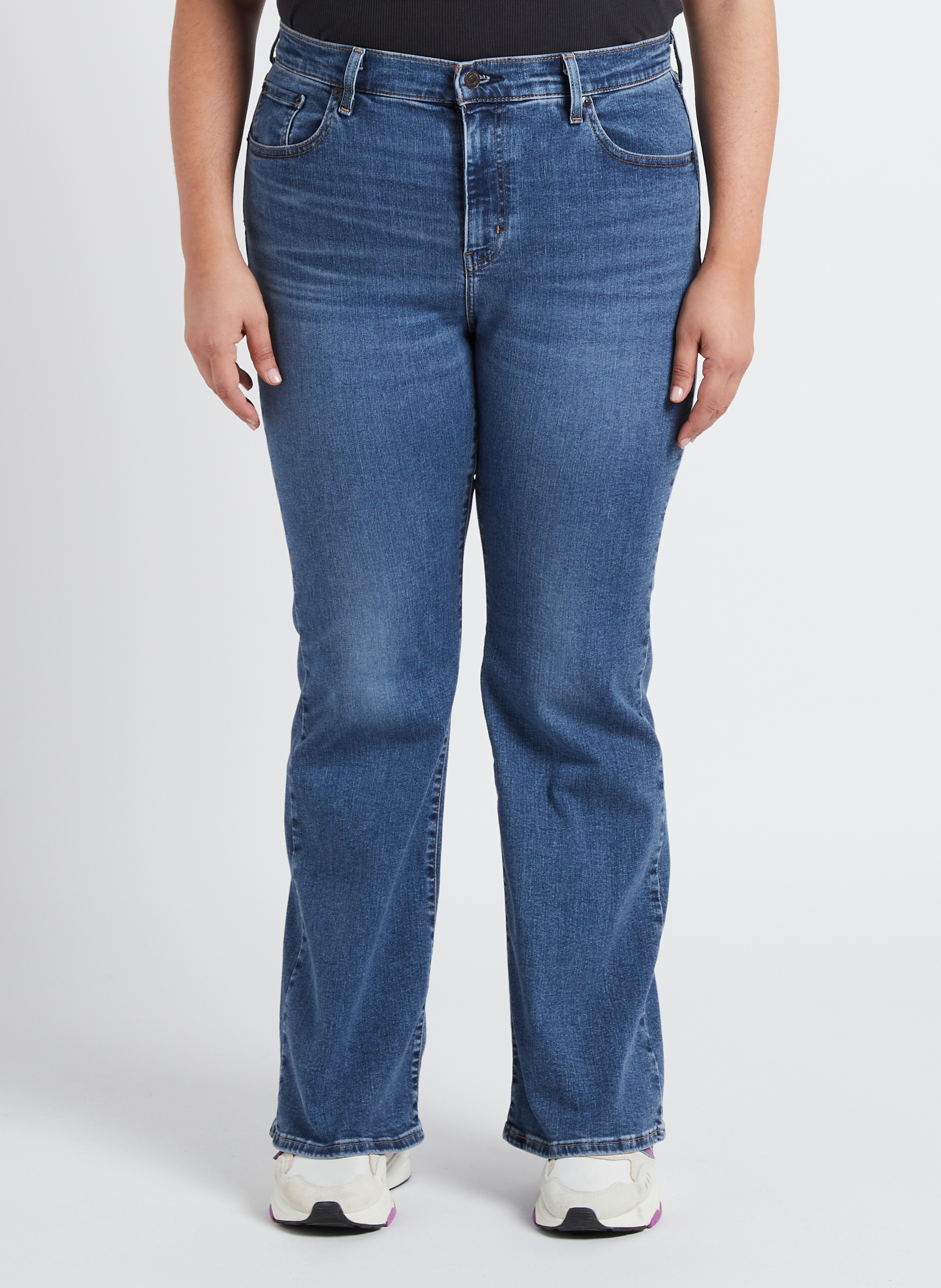 Stone Washed Flared Jeans aus Baumwoll-Mix LEVI'S