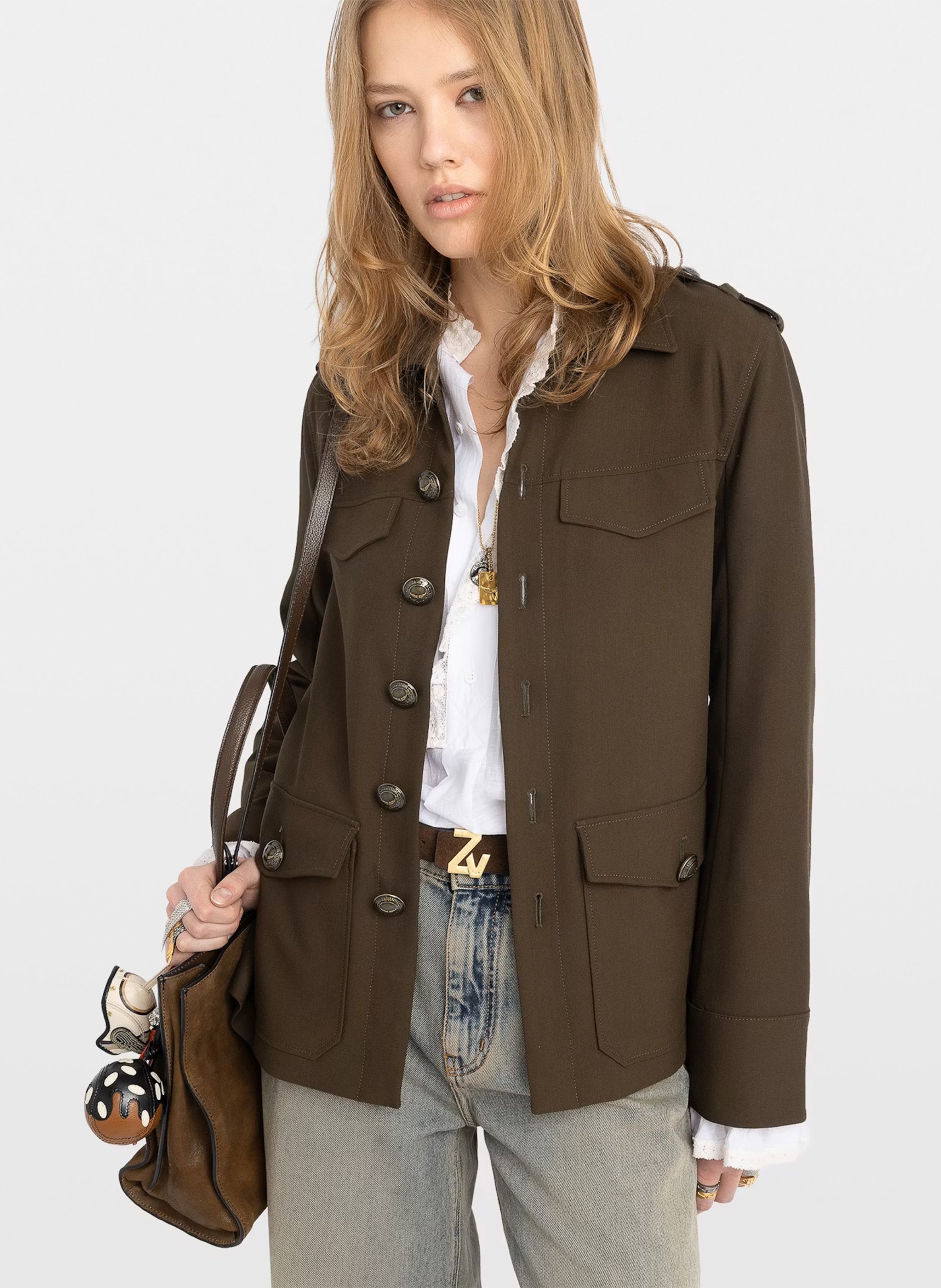 Veste tailleur col classique ZADIG&VOLTAIRE Vert