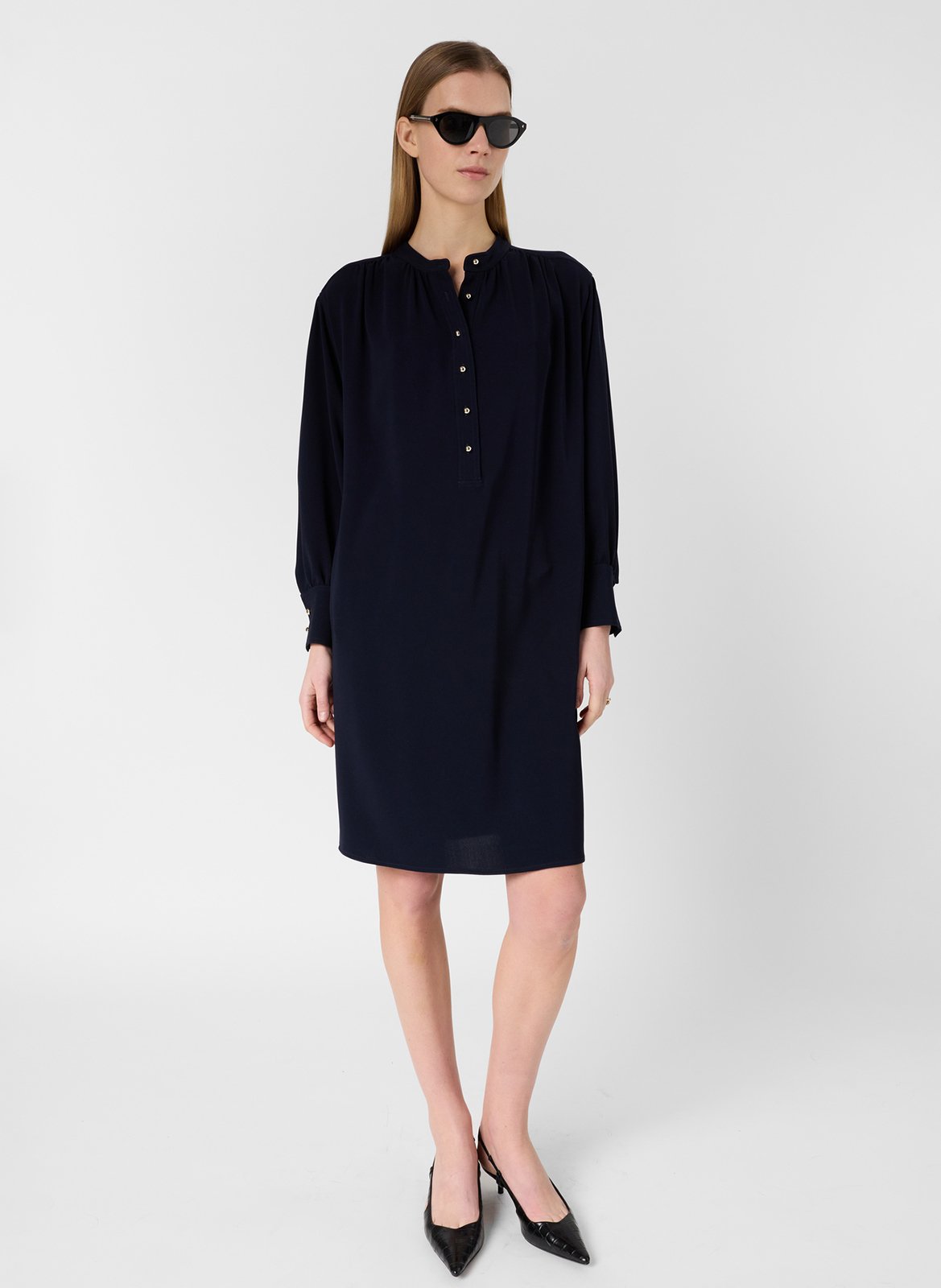 Robe courte col rond  GERARD DAREL Bleu