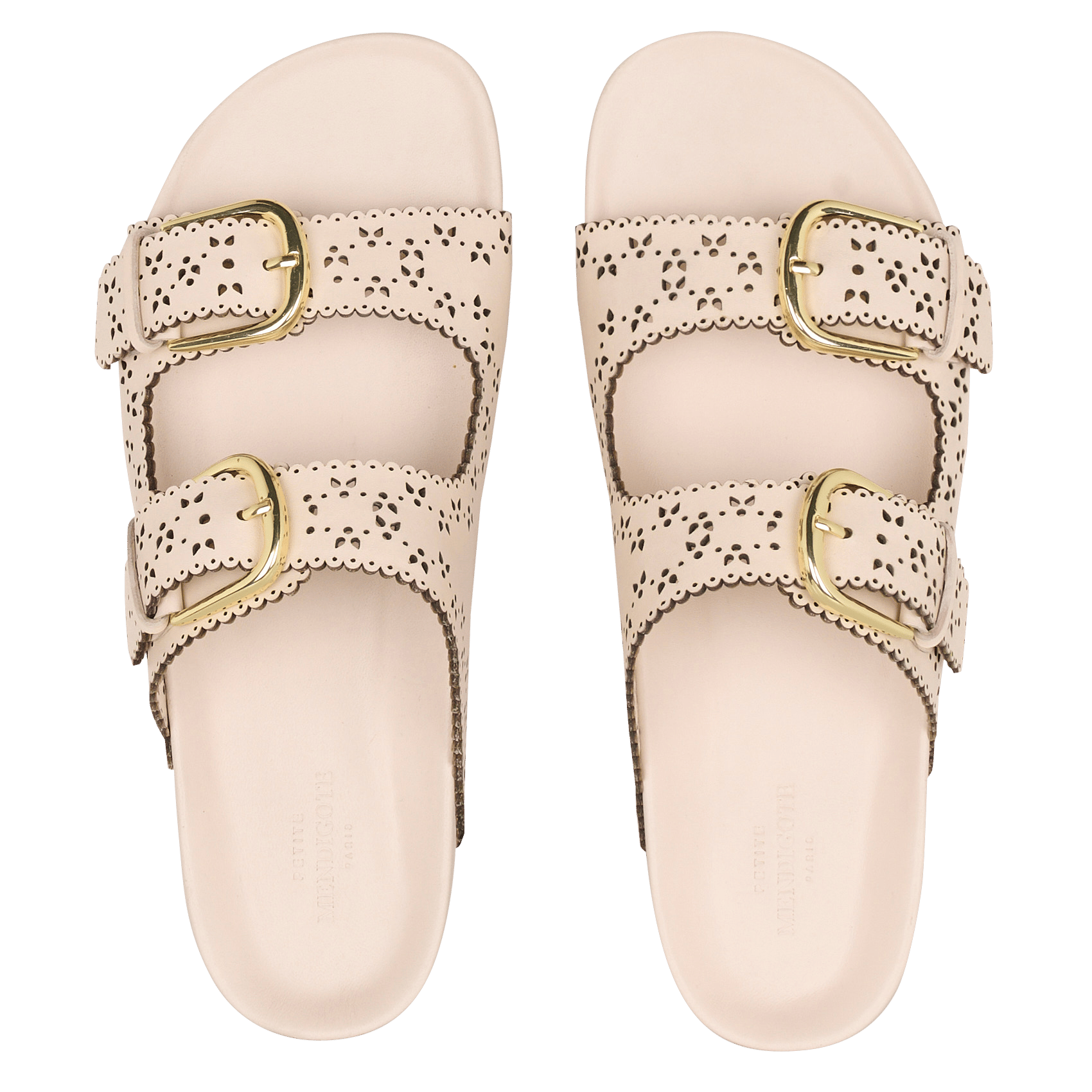 Leren sandalen PETITE MENDIGOTE Beige