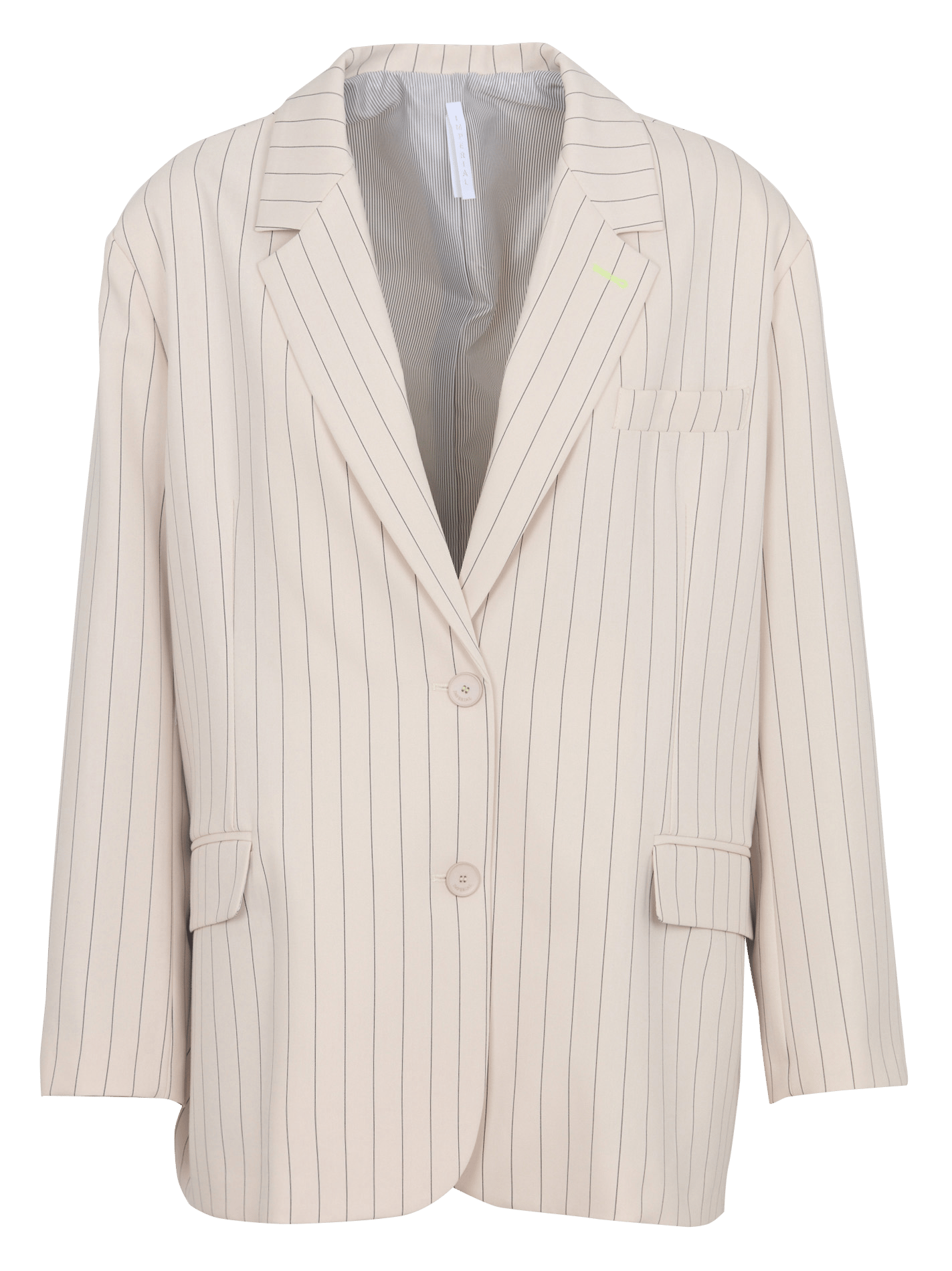 Veste oversize col tailleur à rayures IMPERIAL Beige