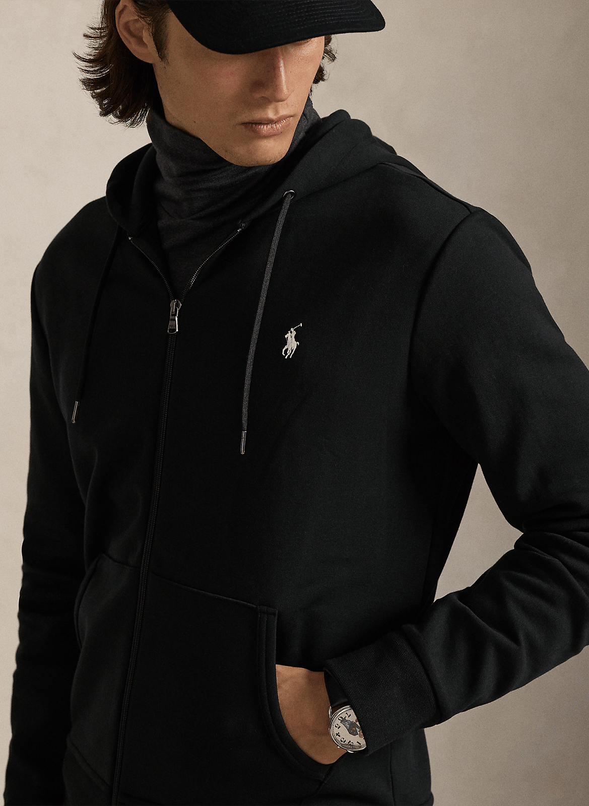 Kapuzensweatshirt aus Baumwoll-Mix POLO RALPH LAUREN Schwarz
