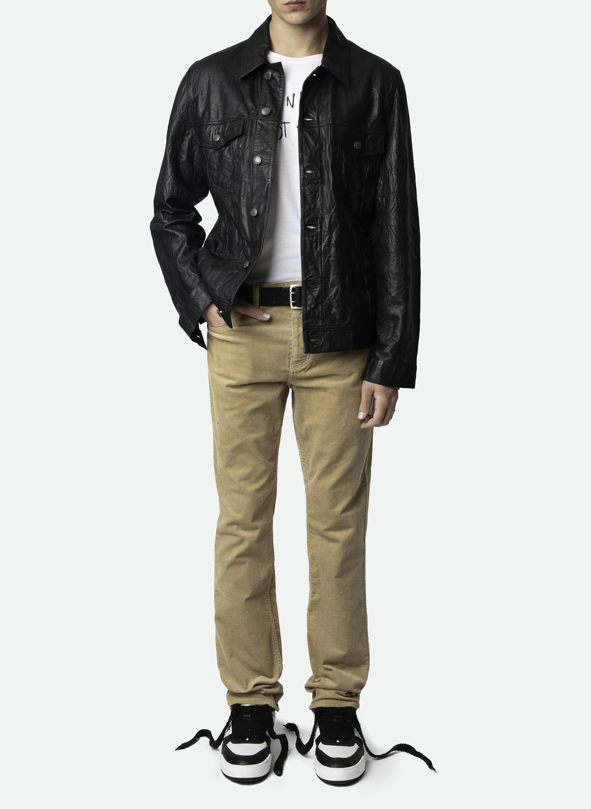 Slim-fit stretch cotton jeans ZADIG&VOLTAIRE Beige