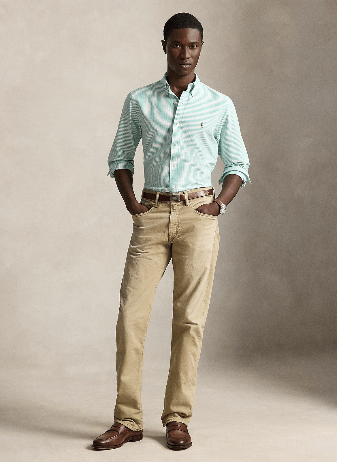 Baumwollhemd mit Print  POLO RALPH LAUREN Grun