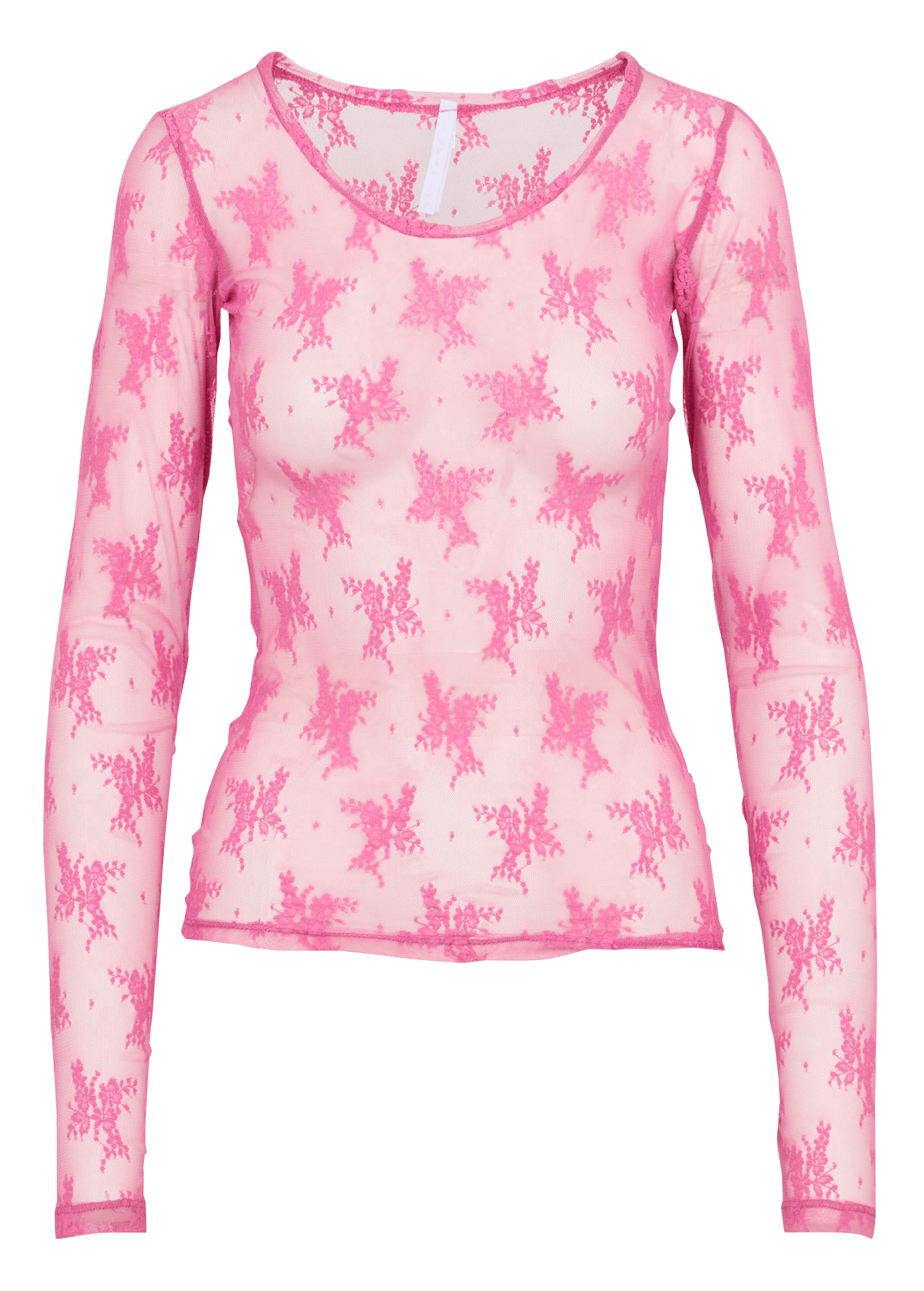 Round neck t-shirt with floral embroidery IMPERIAL