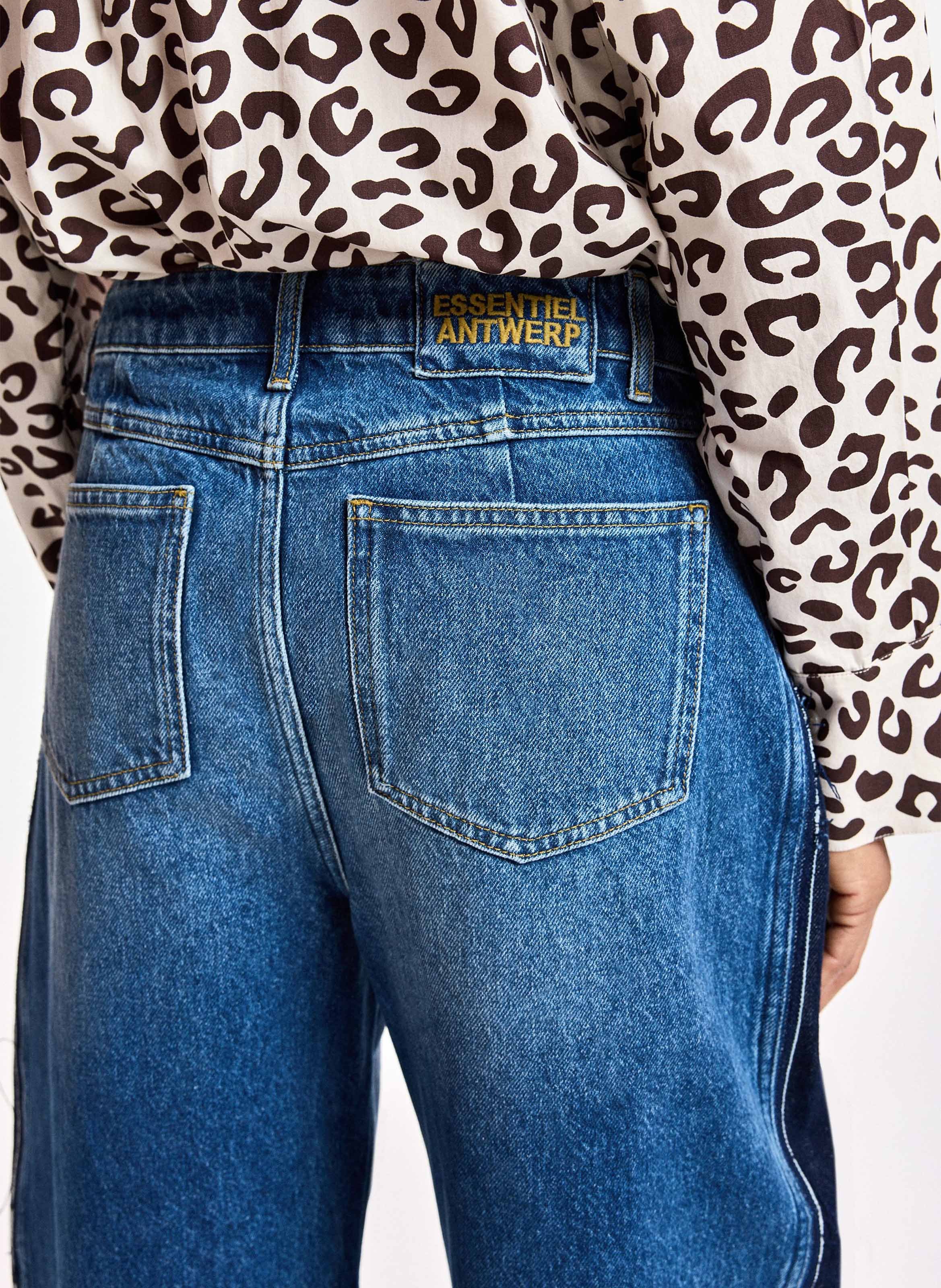 Denim broek van katoen ESSENTIEL ANTWERP Blauw