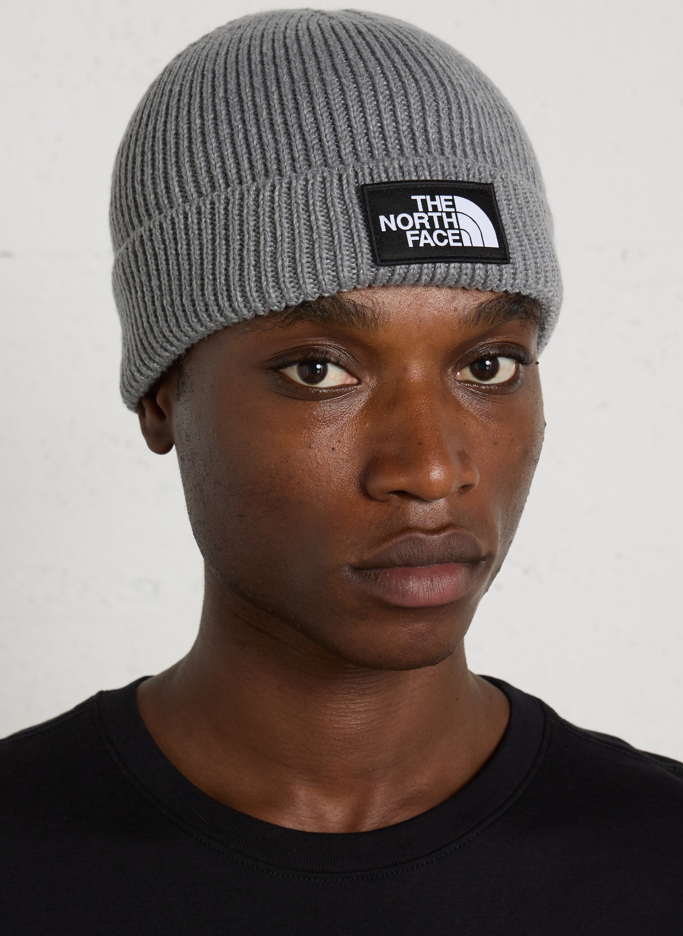Bonnet en maille côtelée THE NORTH FACE Gris