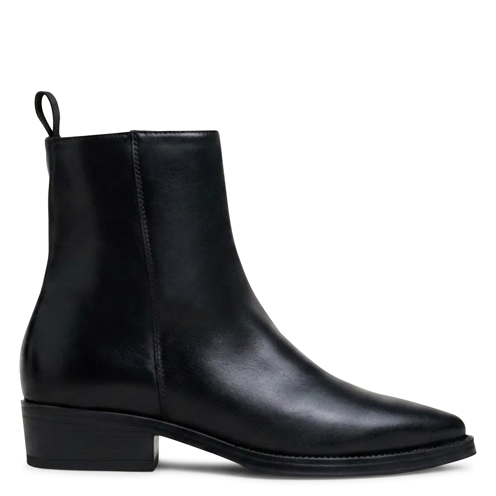 Bottines à talons en cuir JONAK Noir