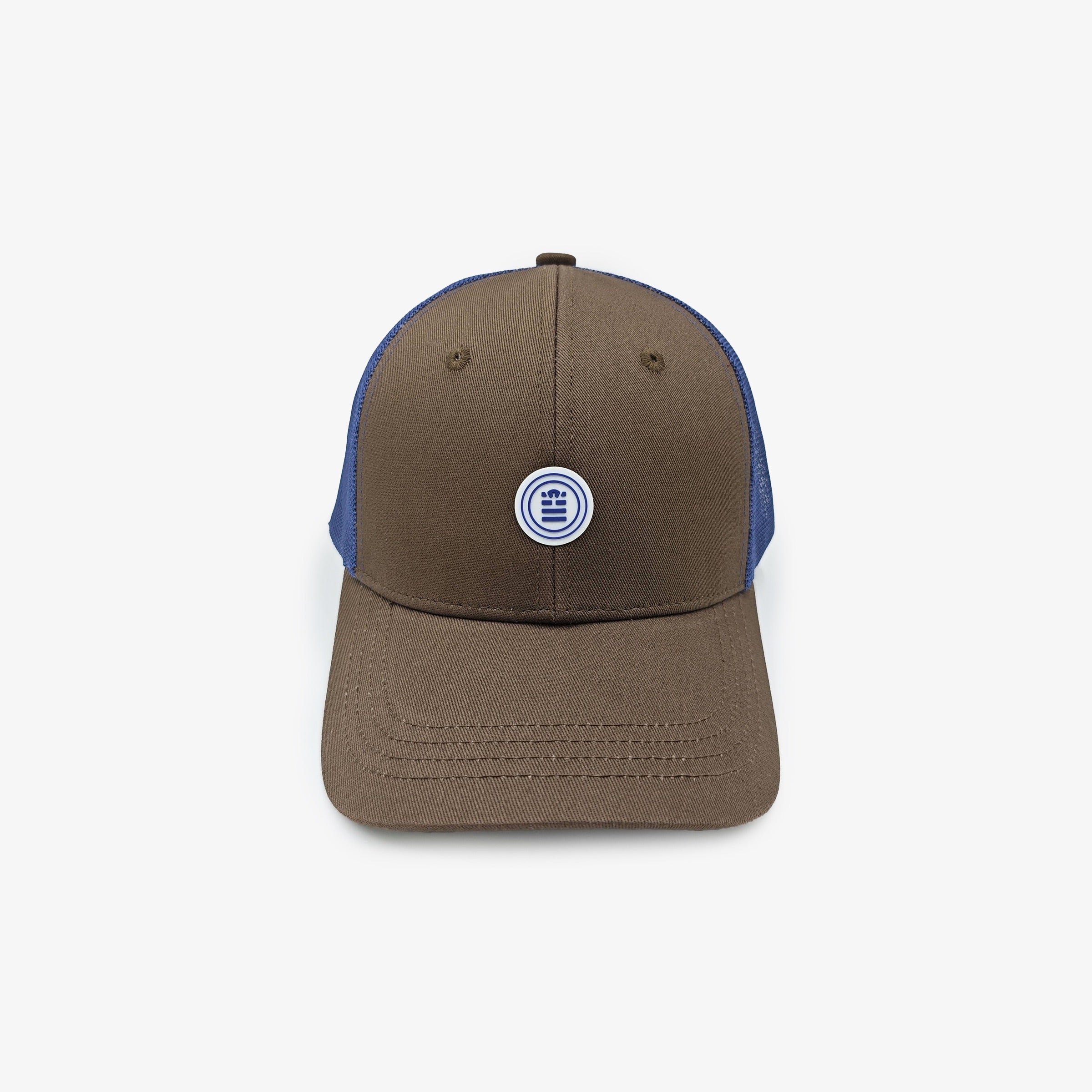 Brown and royal blue trucker cap SERGE BLANCO Brown
