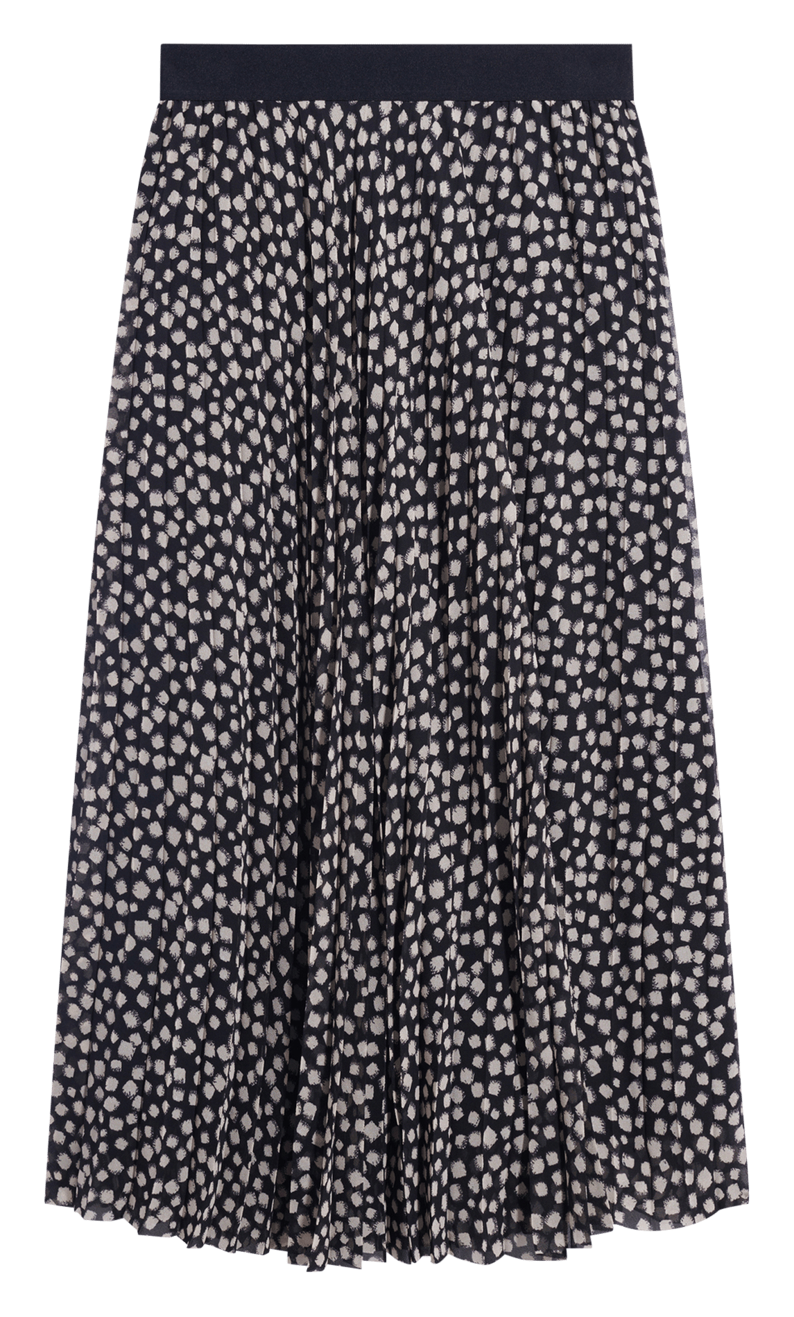 Soepelvallende, halflange rok met print GERARD DAREL Zwart