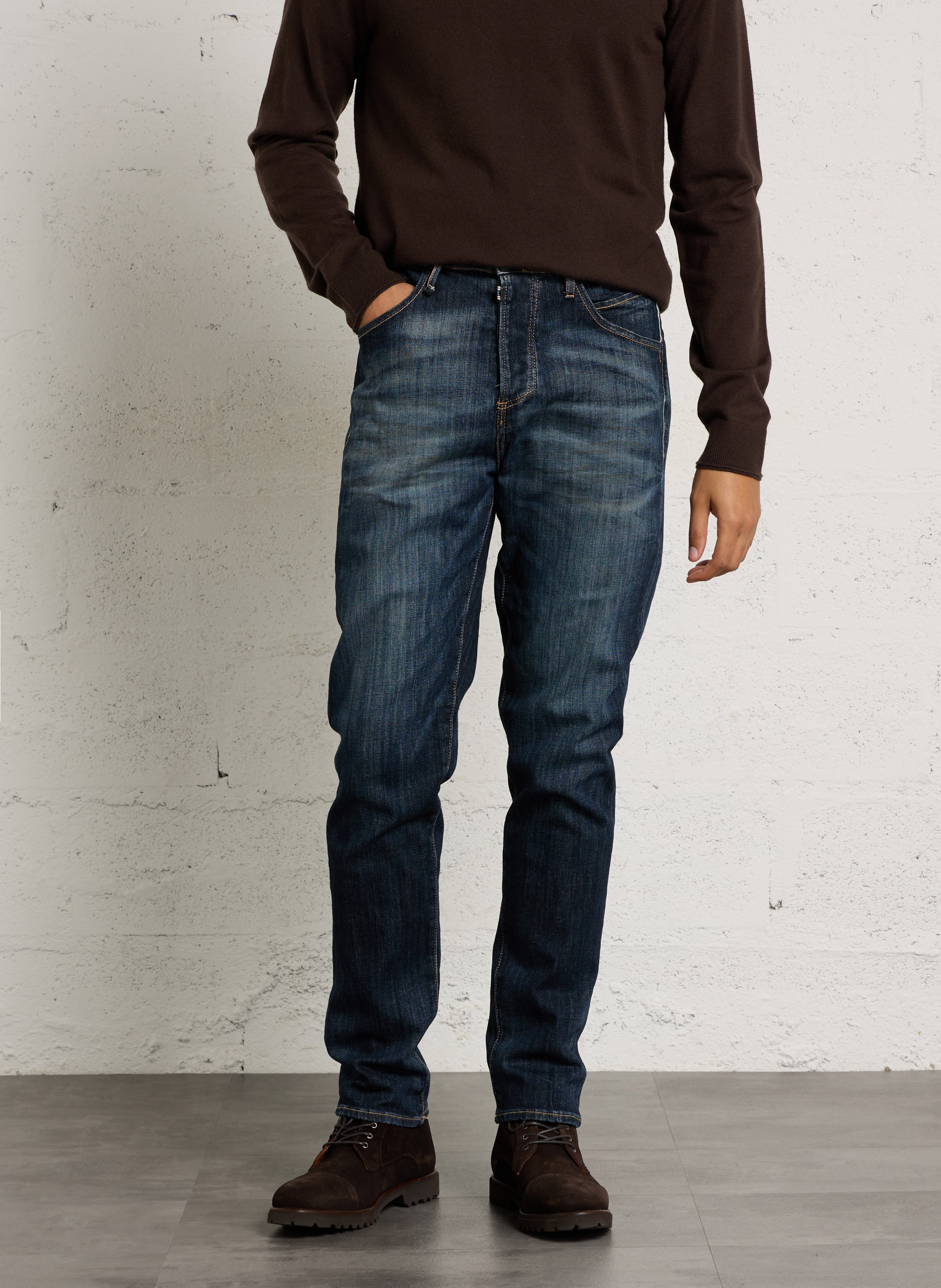 5-pocket slim-fit jeans LE TEMPS DES CERISES Blue