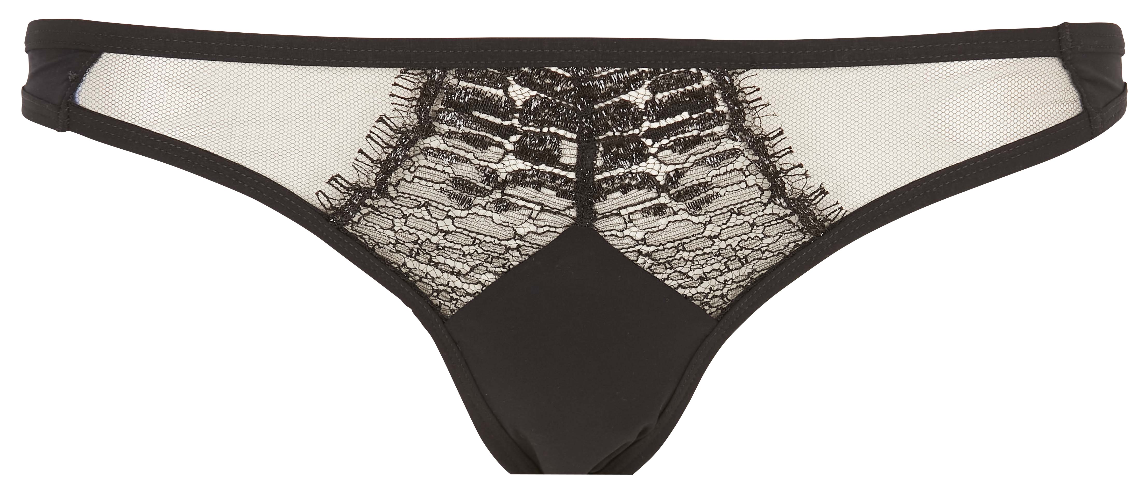 Kanten tangaslip CHICHI CASTELNANGO Zwart