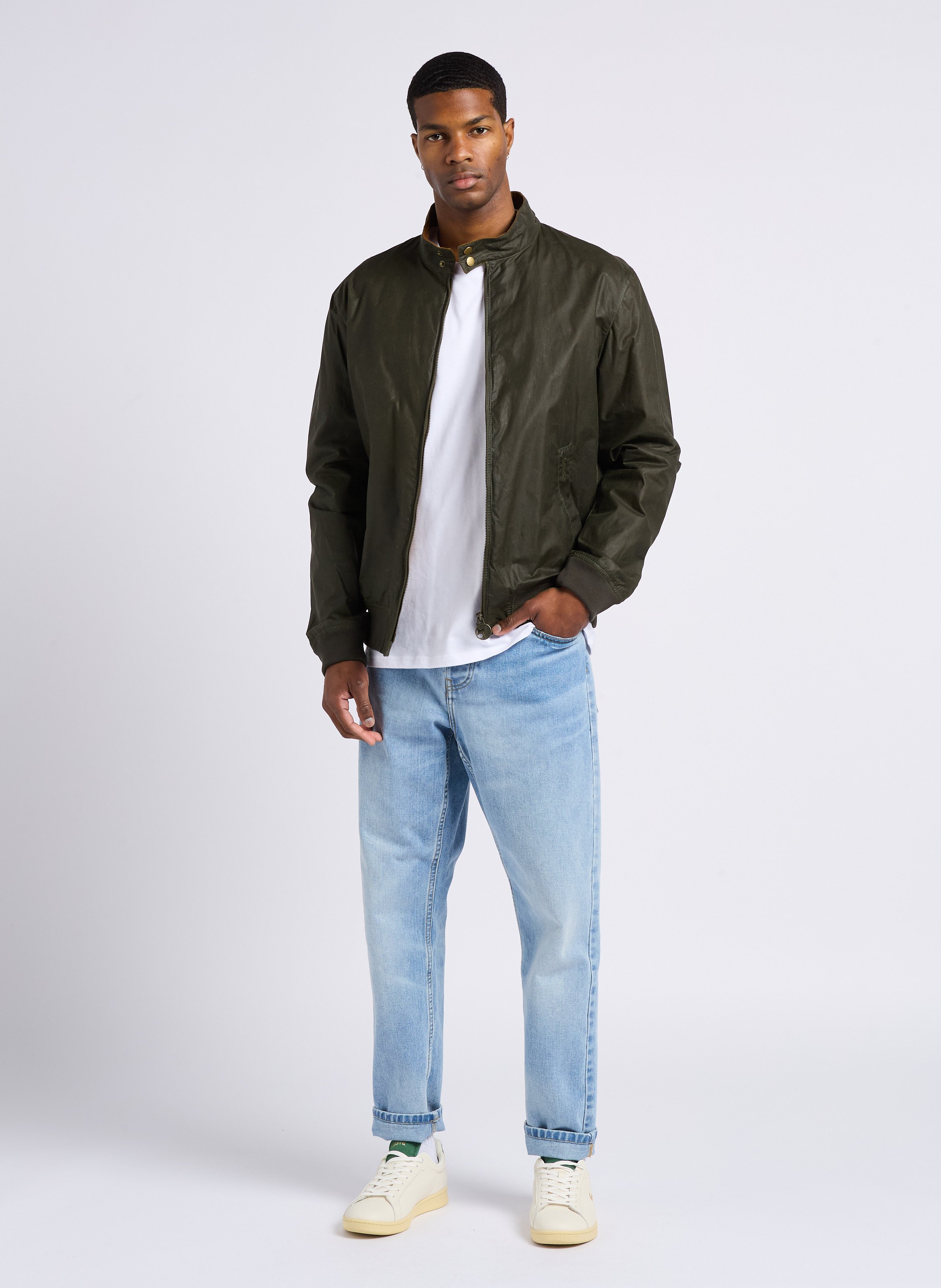 Staright embroidered round-neck cotton T-shirt CHEVIGNON White