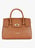 Grained leather flap bag LANCASTER PARIS