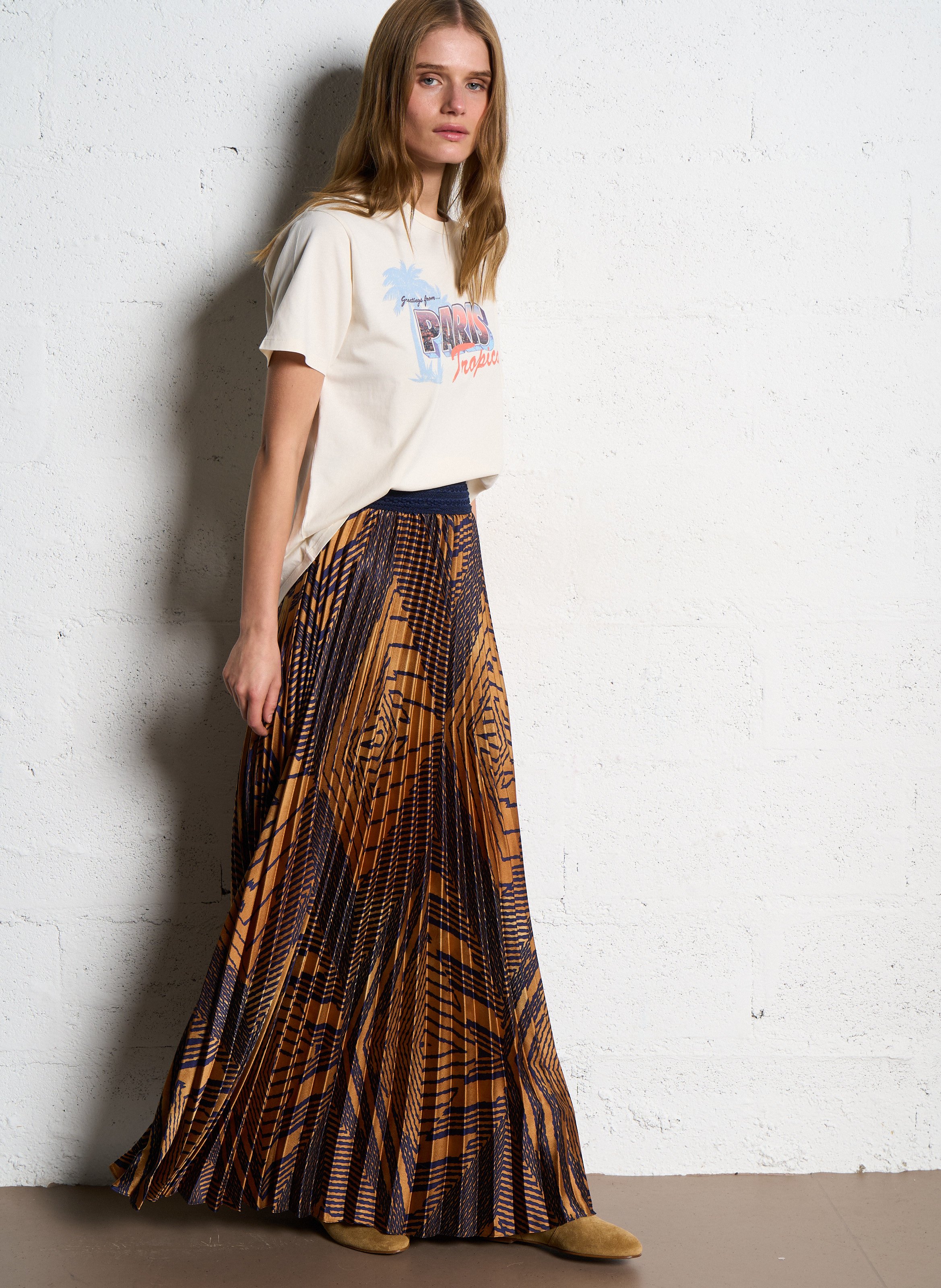 Cotton printed T-shirt HARTFORD Multicolored