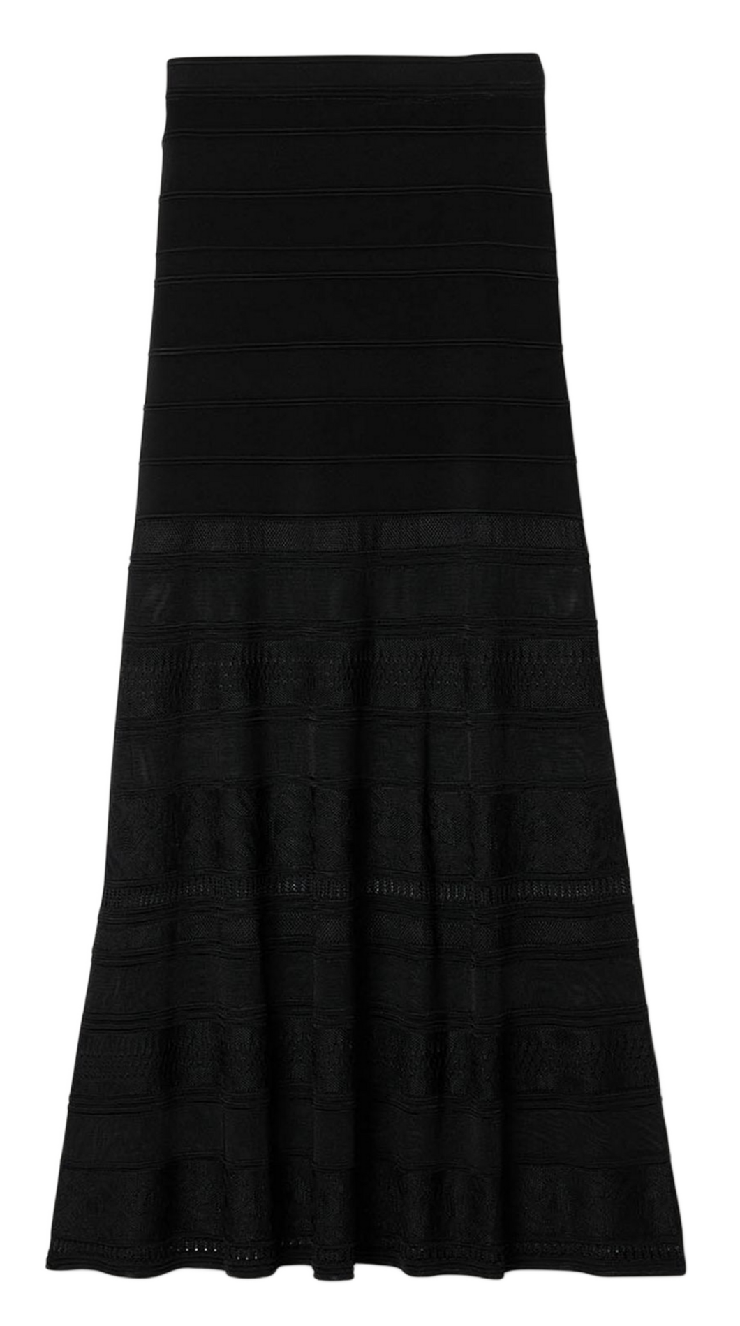 Jupe longue évasée SANDRO Noir