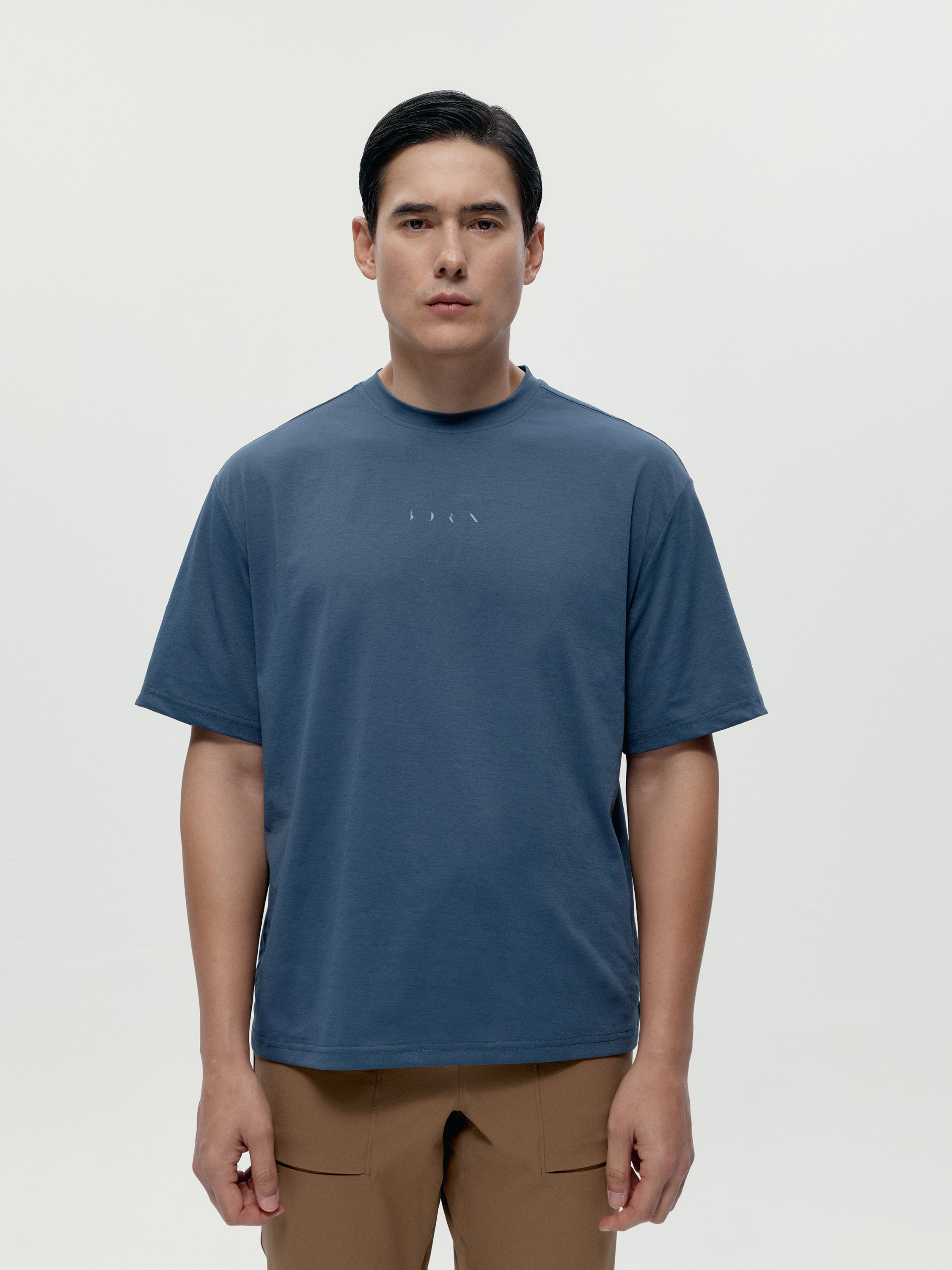 Short-sleeve fawn T-shirt BORN LIVING YOGA Blue