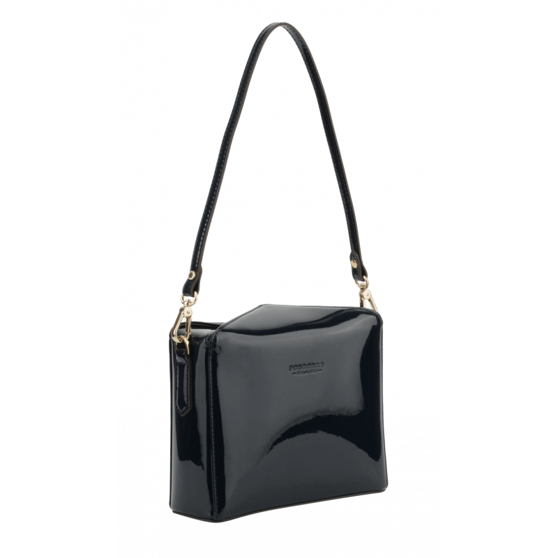Shoulder bag - synthetic and leather POURCHET Black