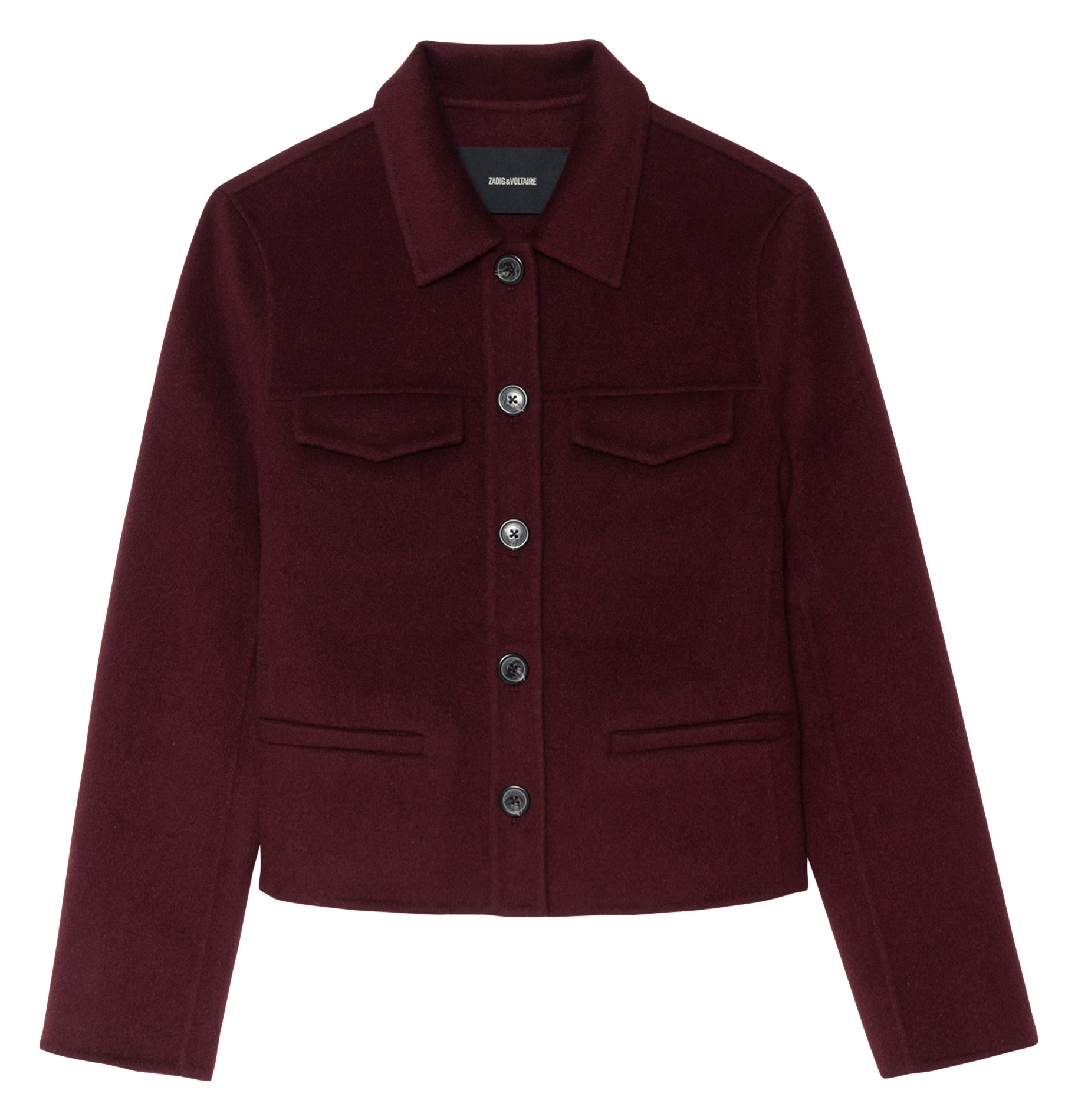 Blouson col classique en laine mélangée ZADIG&VOLTAIRE Violet