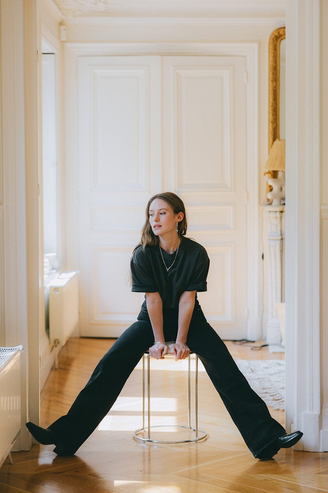 Silver-plated star necklace MONSIEUR SIMONE Silver