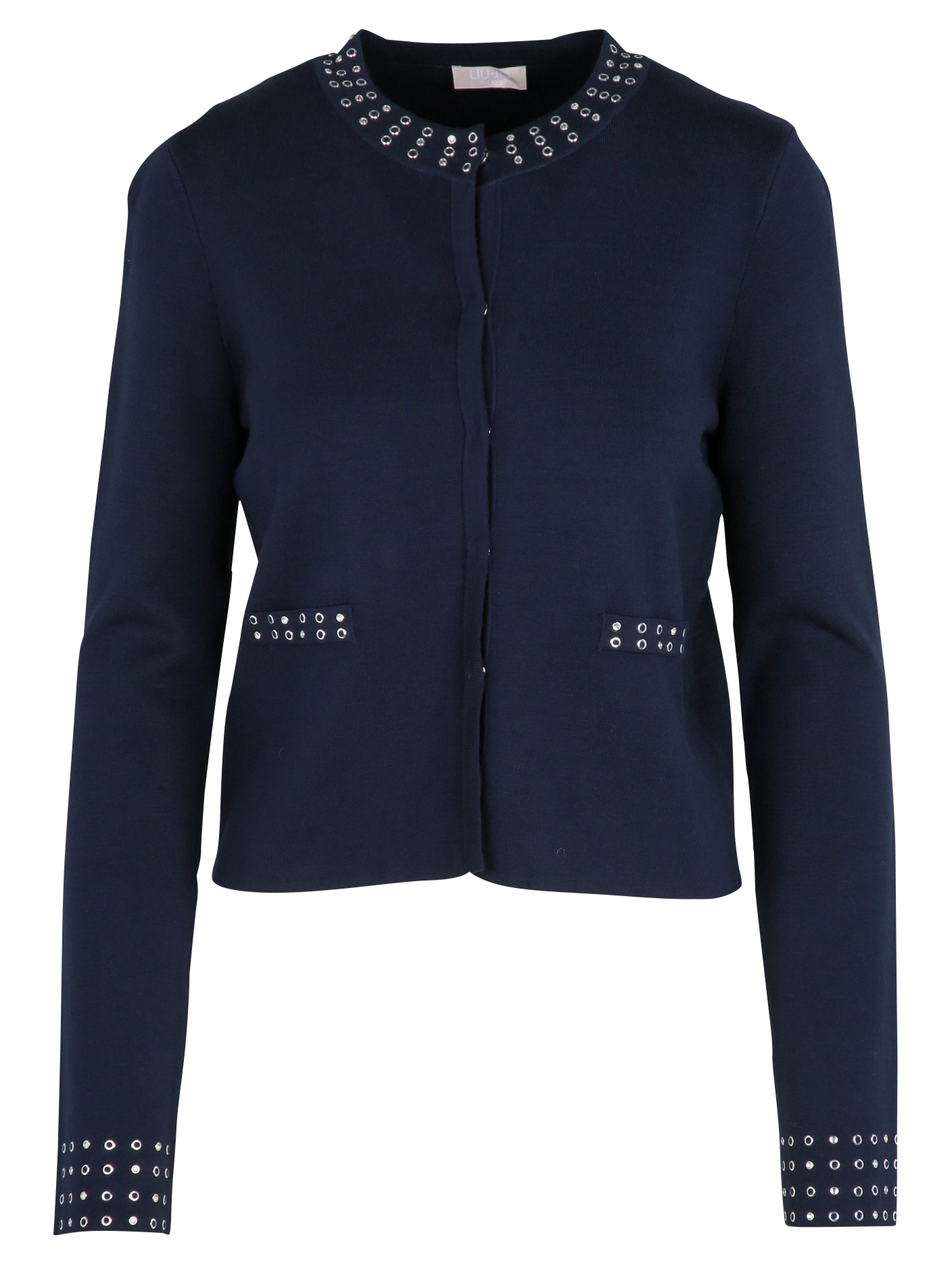 Gerader Rundhals-Cardigan LIU JO Blau