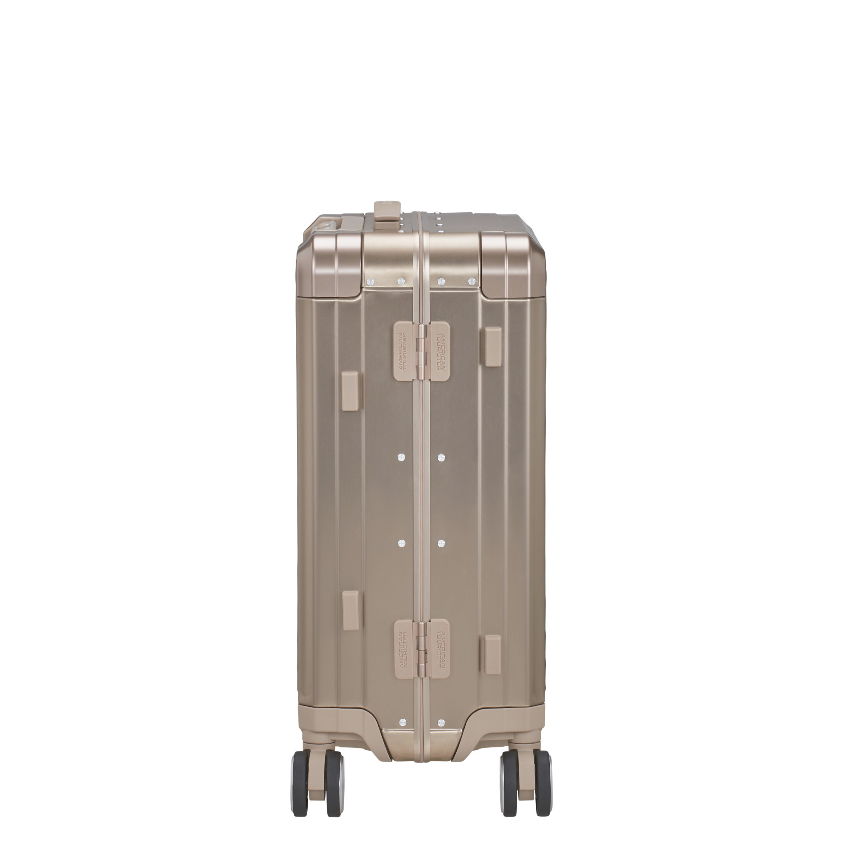 Aluminum suitcase with 4 wheels size S AMERICAN TOURISTER Golden