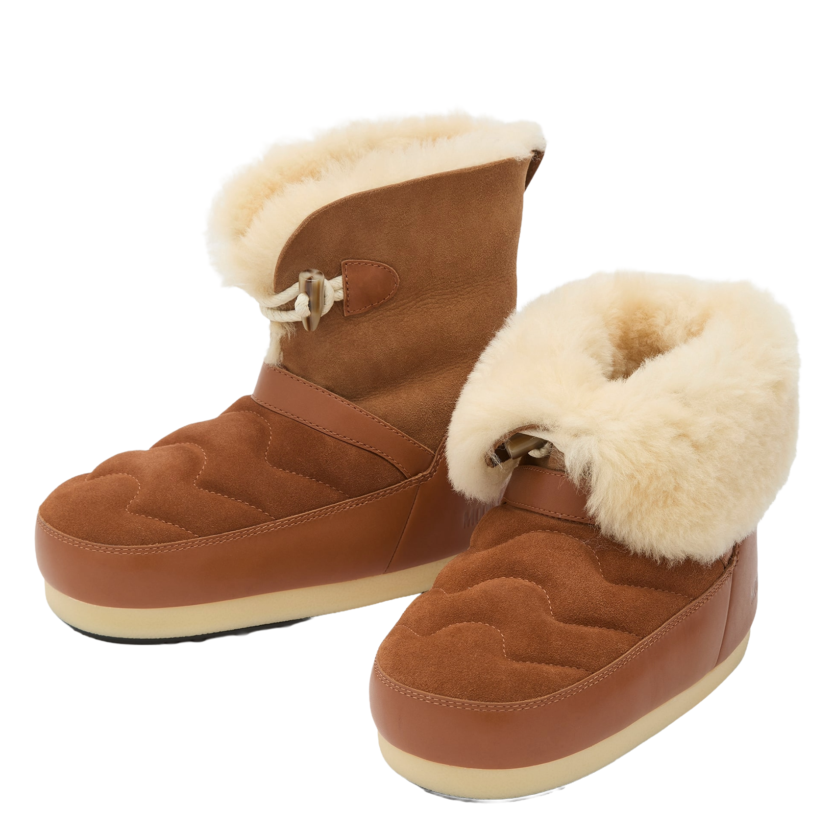 Boots en fourrure synthétique MOON BOOT Marron