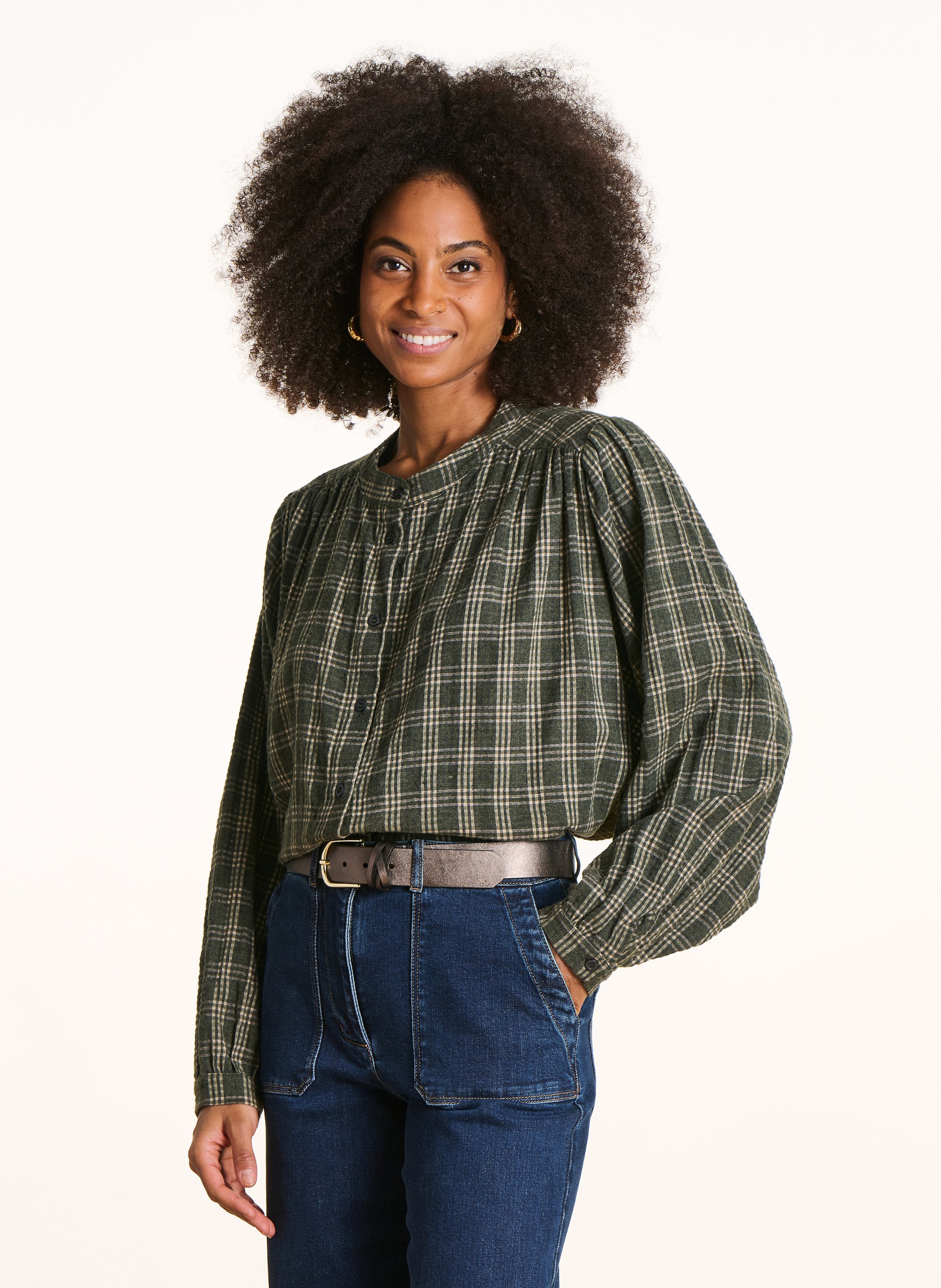 Chemise oversize imprimée LA FEE MARABOUTEE Vert