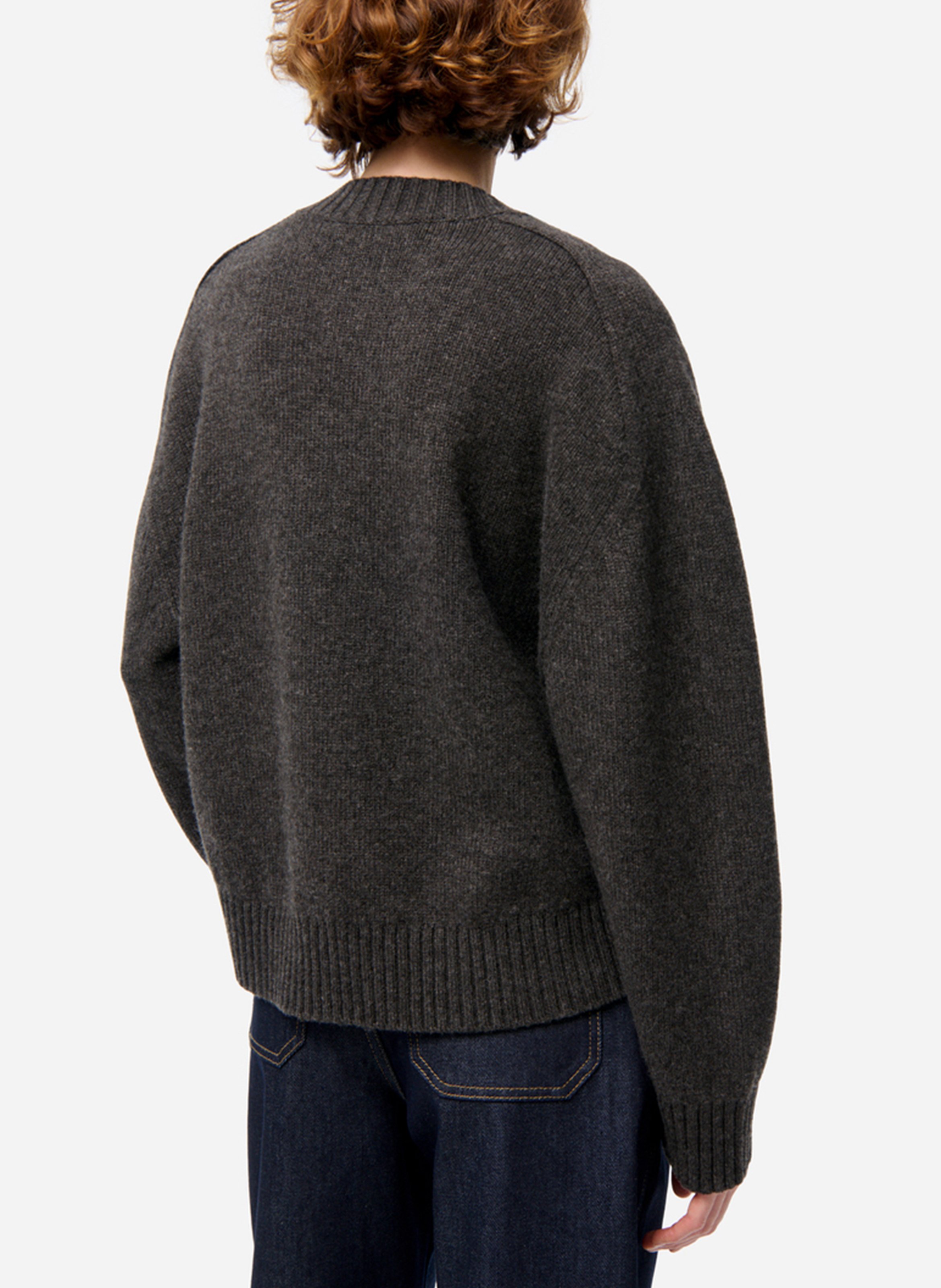 V-neck wool sweater VANESSA BRUNO Grey