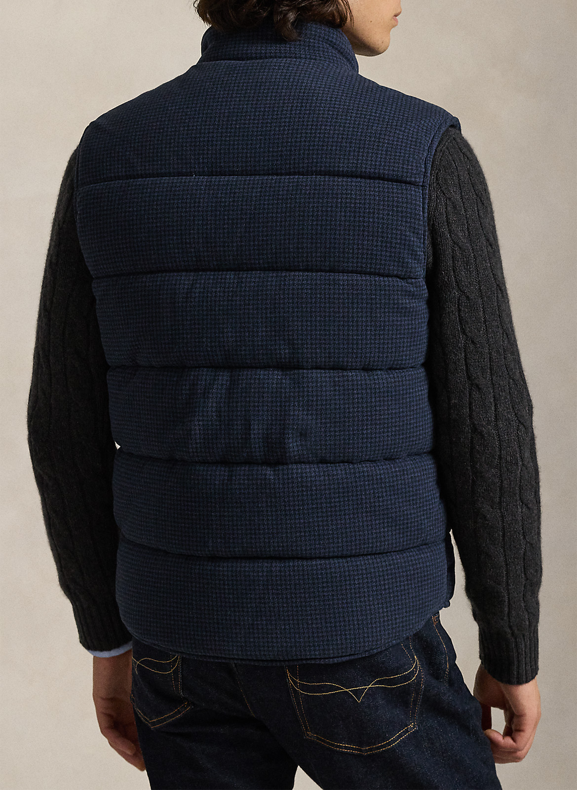 Doudoune sans manches en coton POLO RALPH LAUREN Bleu