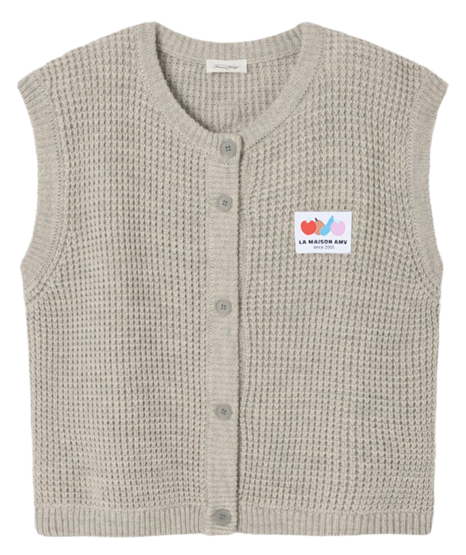 Knit gilet AMERICAN VINTAGE Grey