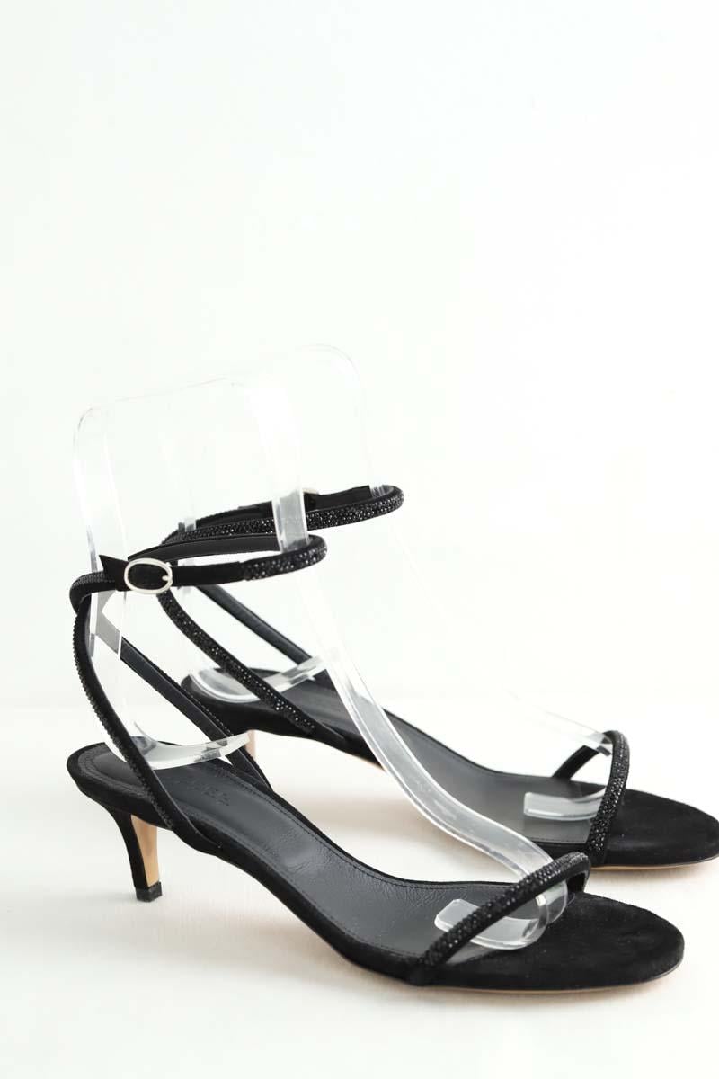 Faux leather sandals ISABEL MARANT - Seconde Main Black