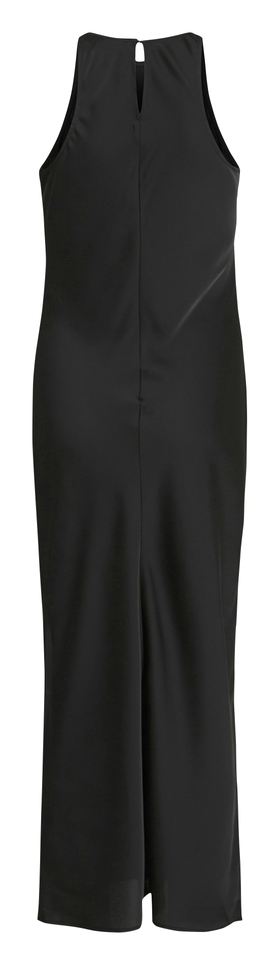 Long satin round-neck dress VILA Black