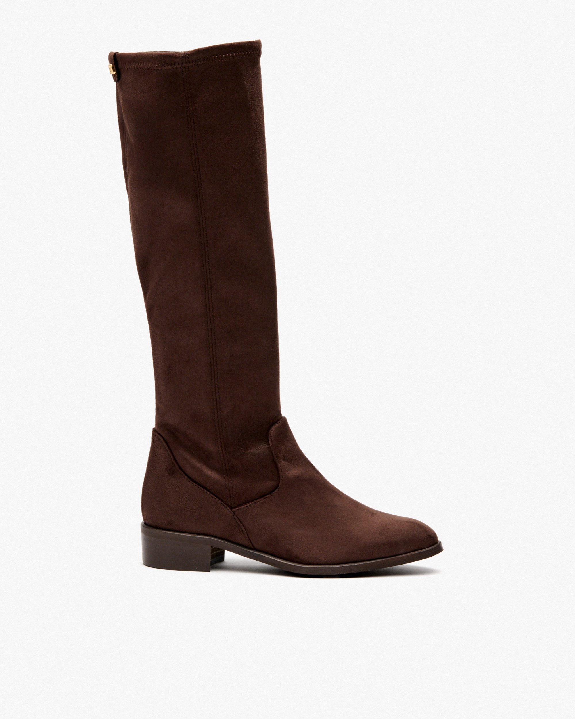 High shaft boots in stretch fabric. PEDRO MIRALLES Brown