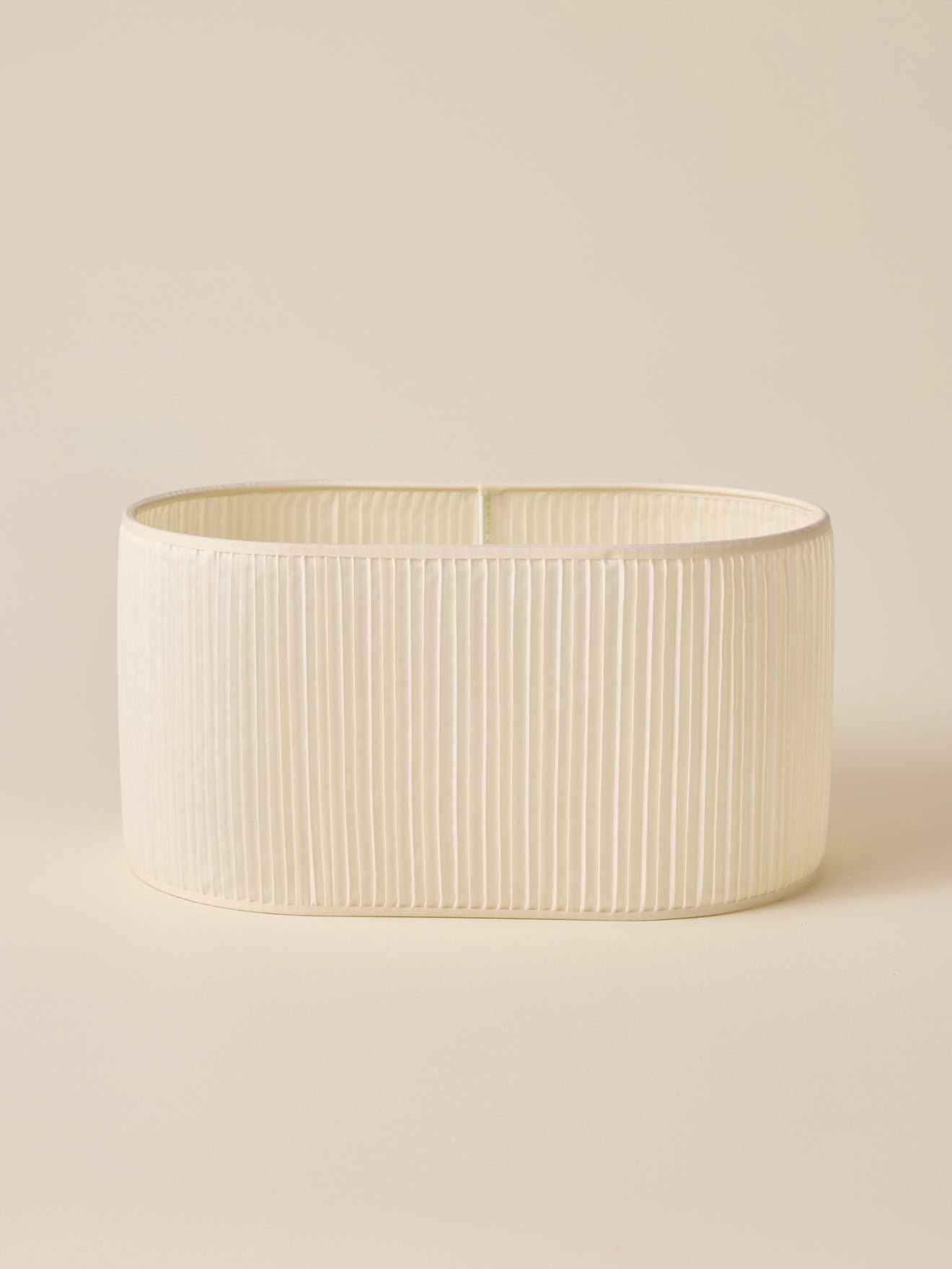 Oval pleated lampshade - small size victory CYRILLUS White