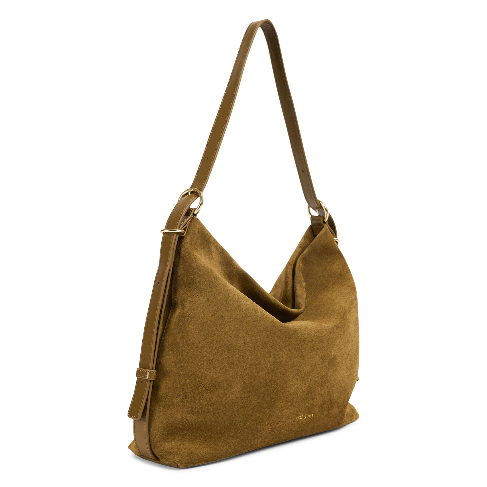 Grote leren tas Bruin