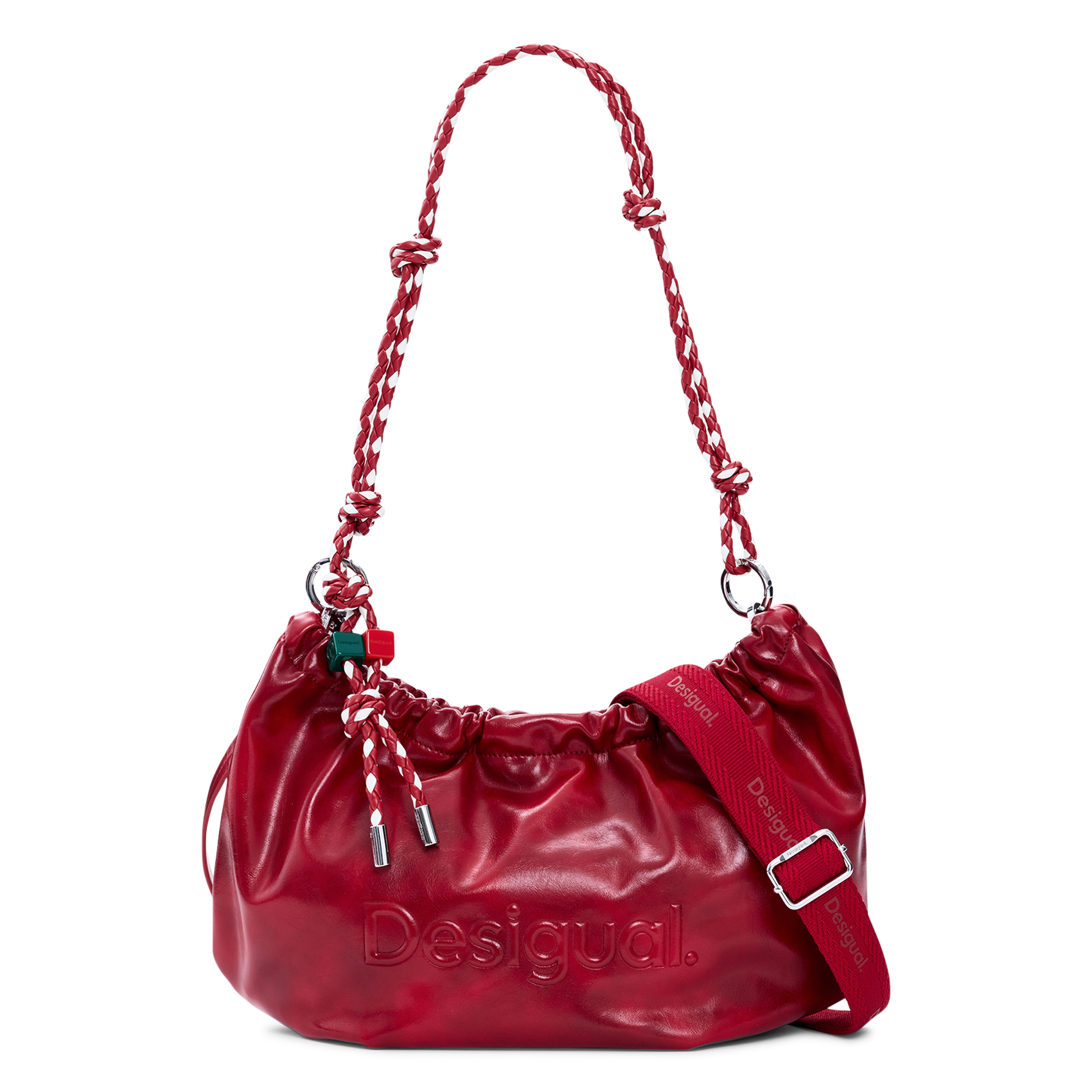Bolso al hombro de piel de imitación DESIGUAL Rojo