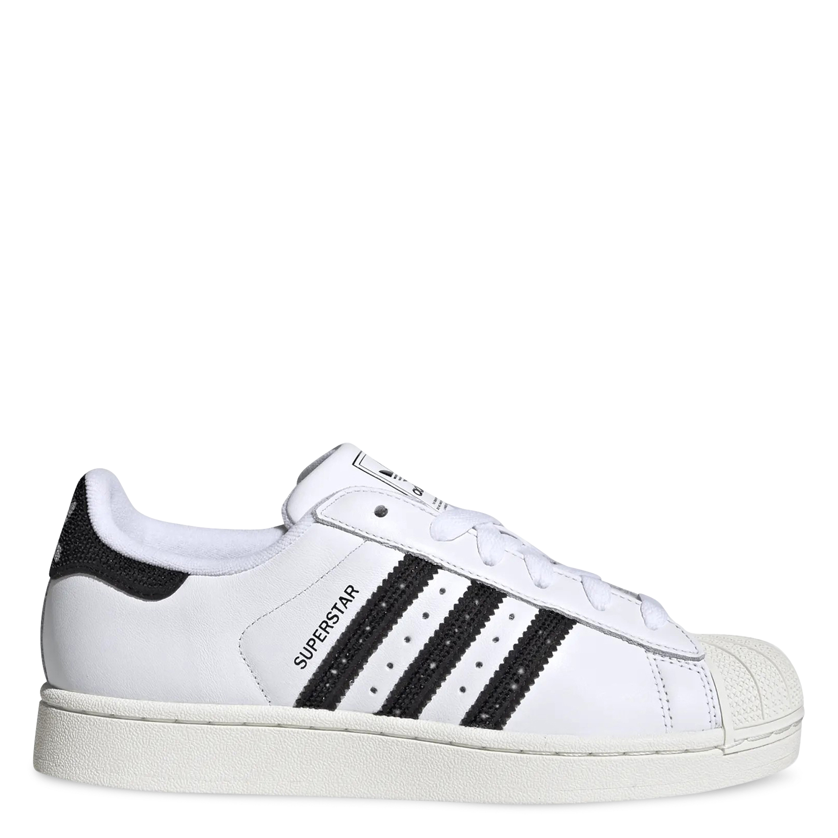 Baskets basses en cuir ADIDAS Blanc