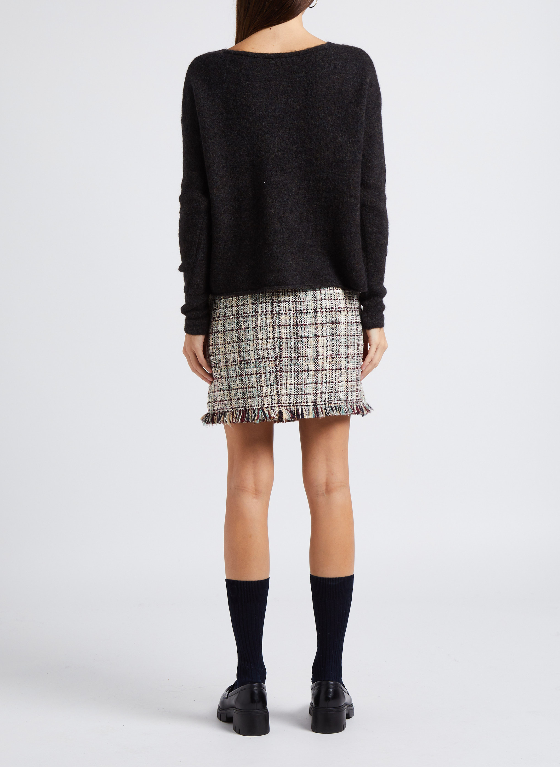 Short textured skirt SCOTCH AND SODA Beige