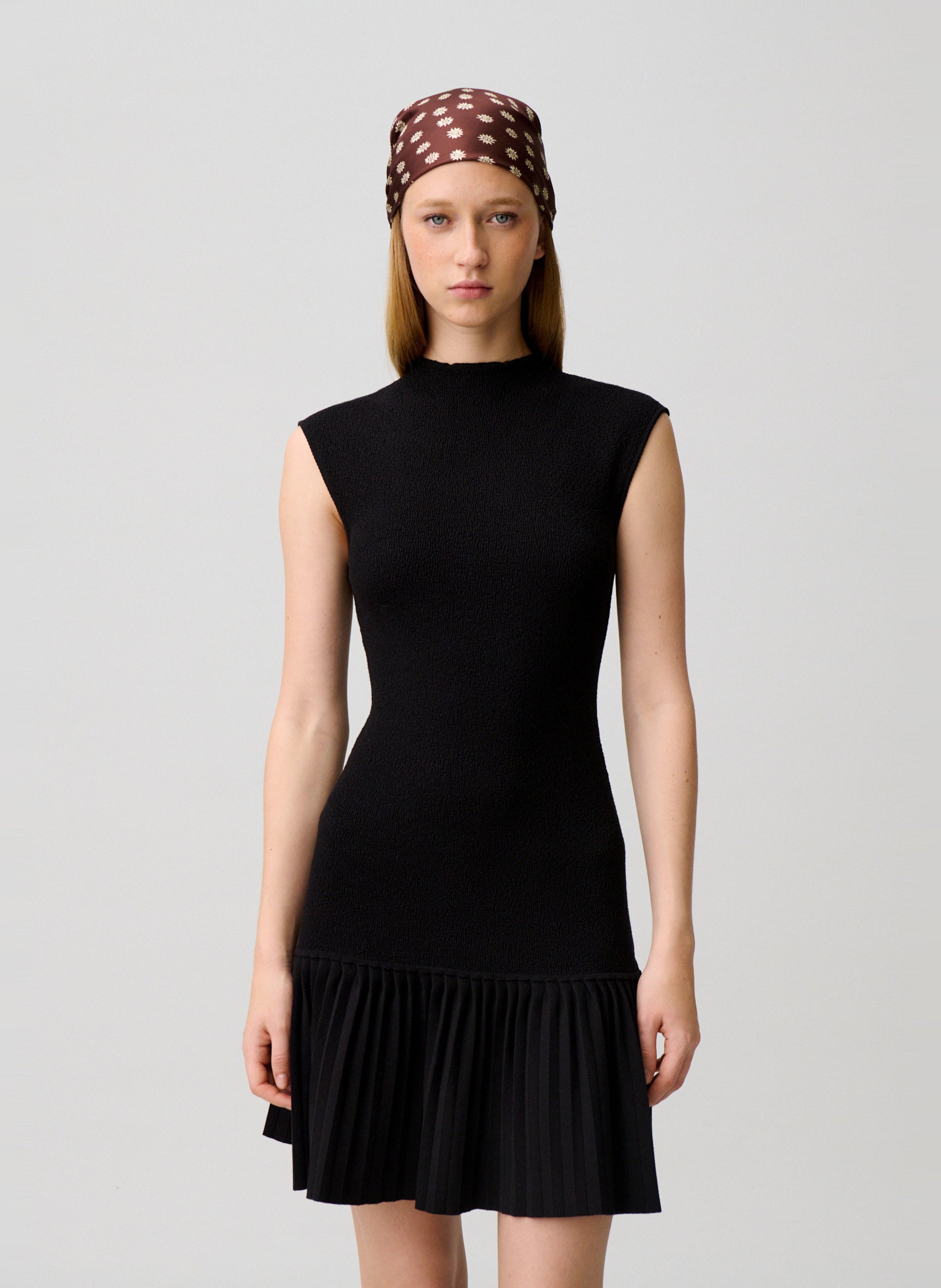 Robe courte ajustée sans manches CLAUDIE PIERLOT Noir