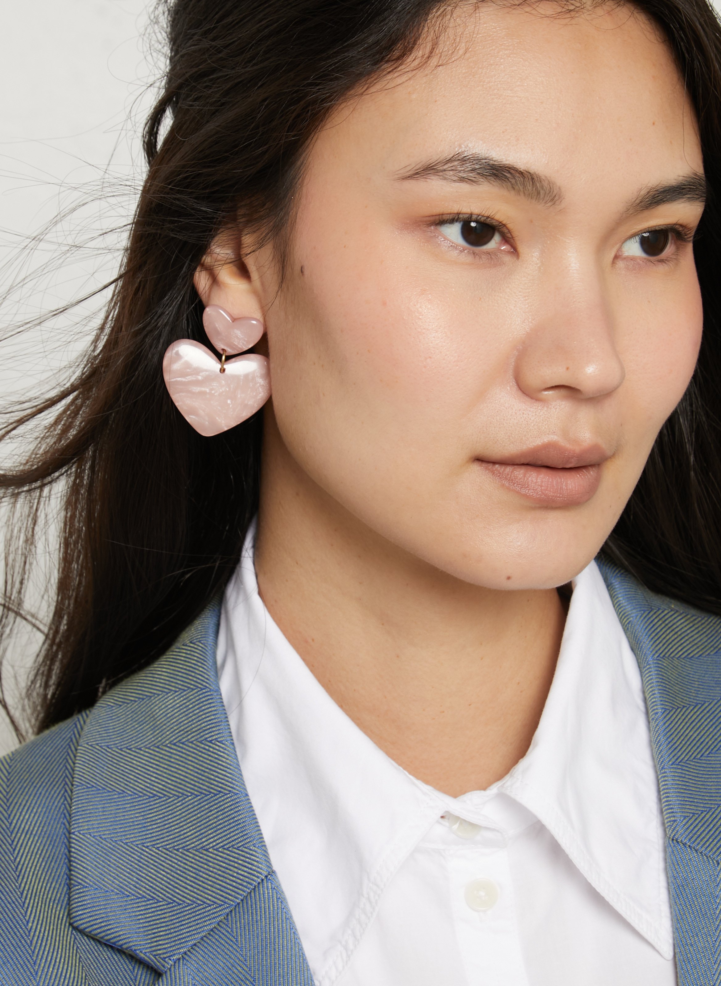 Ohrringe Doppelherz FEEKA Violett