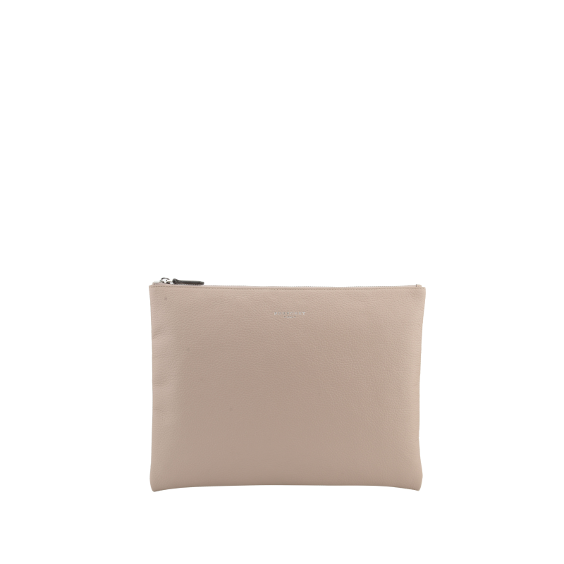 Calfskin leather shoulder bag POURCHET