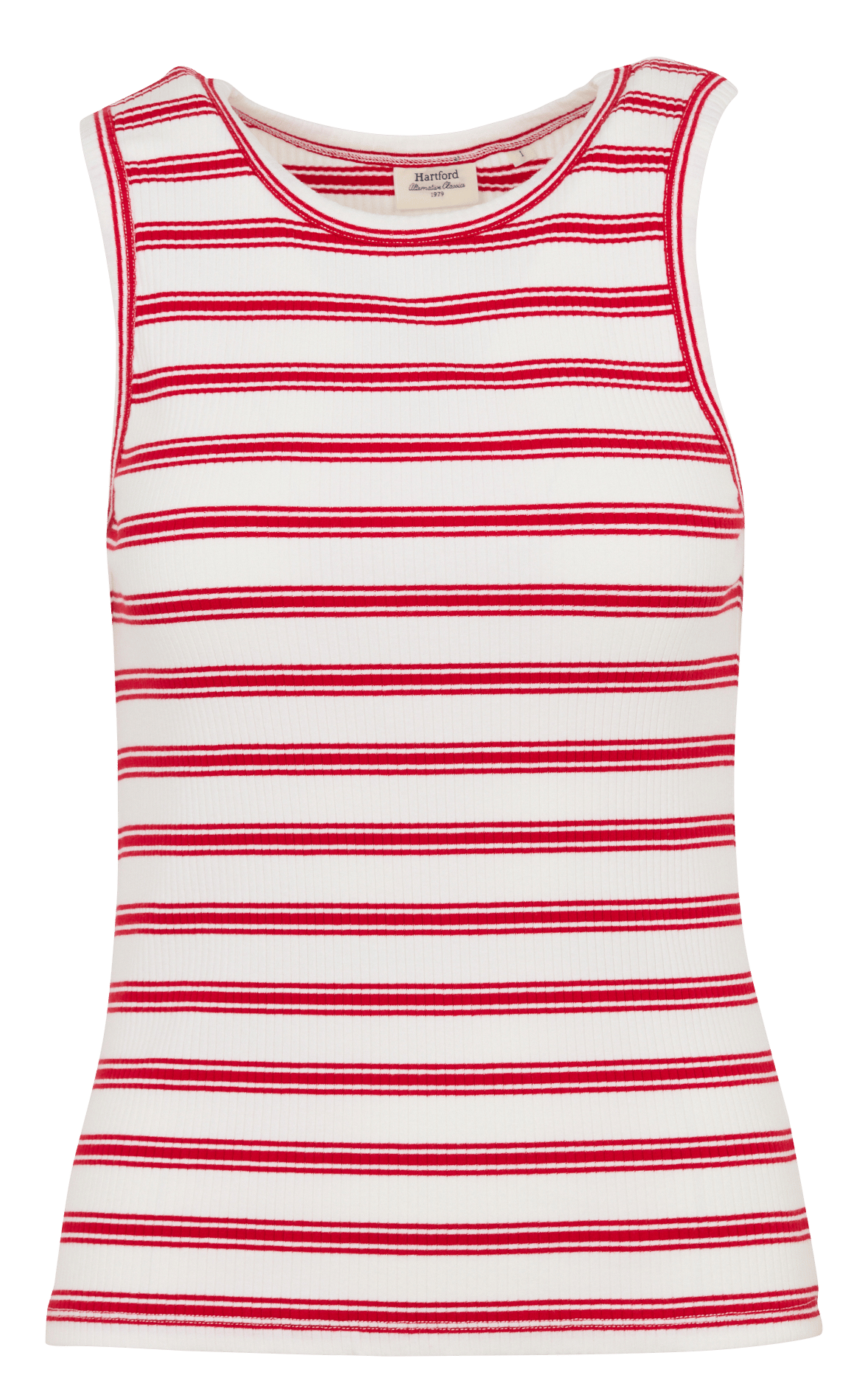 Round neck striped tank top HARTFORD Multicolored