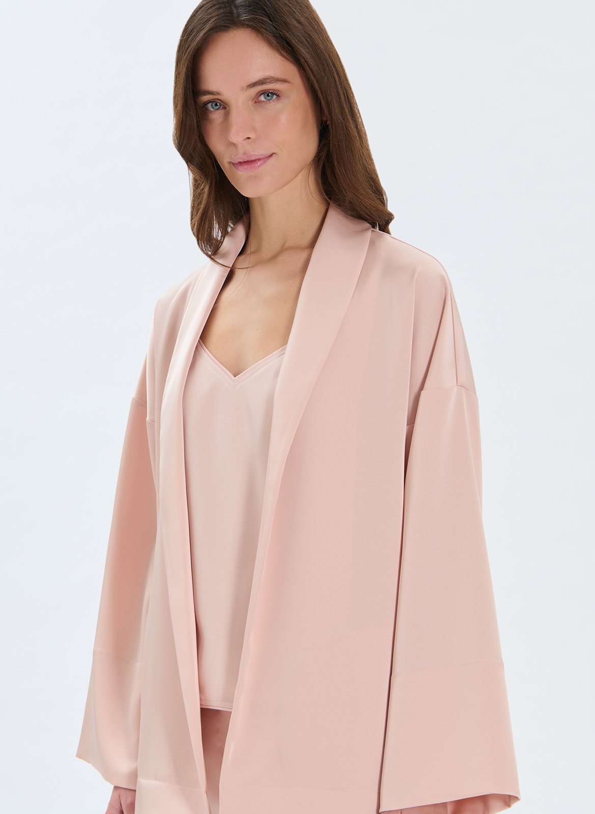 Shawl collar kimono ZAPA Beige